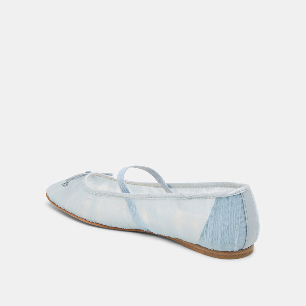 Raeven Light Blue Tulle Ballet Flats | Dolce Vita Women