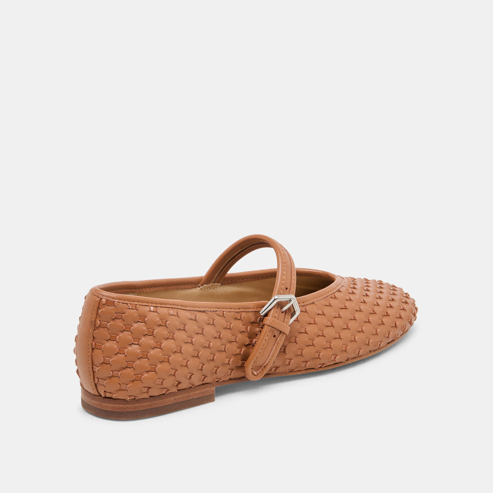 Roslyn Saddle Woven Leather Ballet Flats | Women Dolce Vita