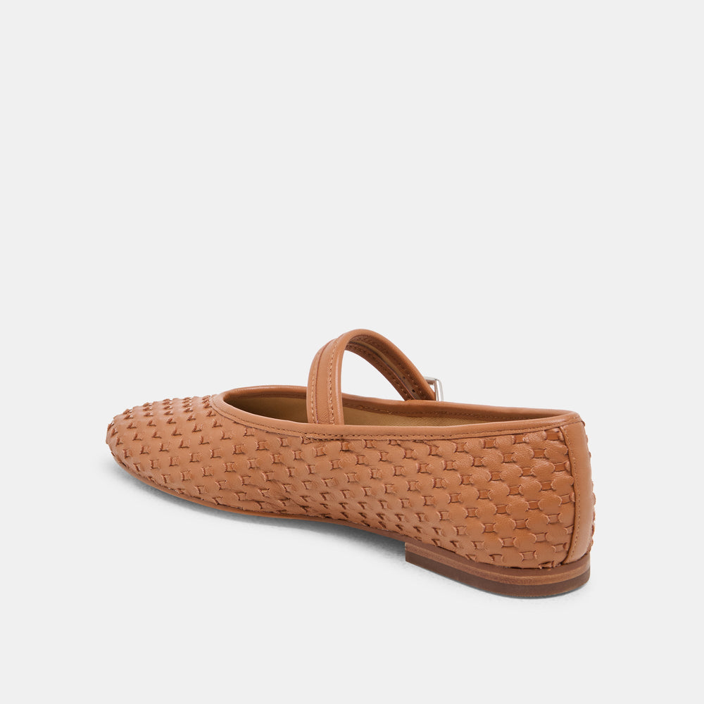 Roslyn Saddle Woven Leather Ballet Flats | Women Dolce Vita