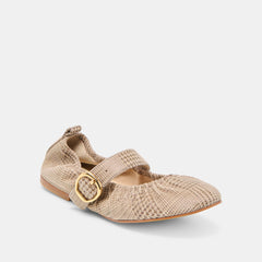 Caely Herringbone Printed Suede Ballet Flats | Dolce Vita Women