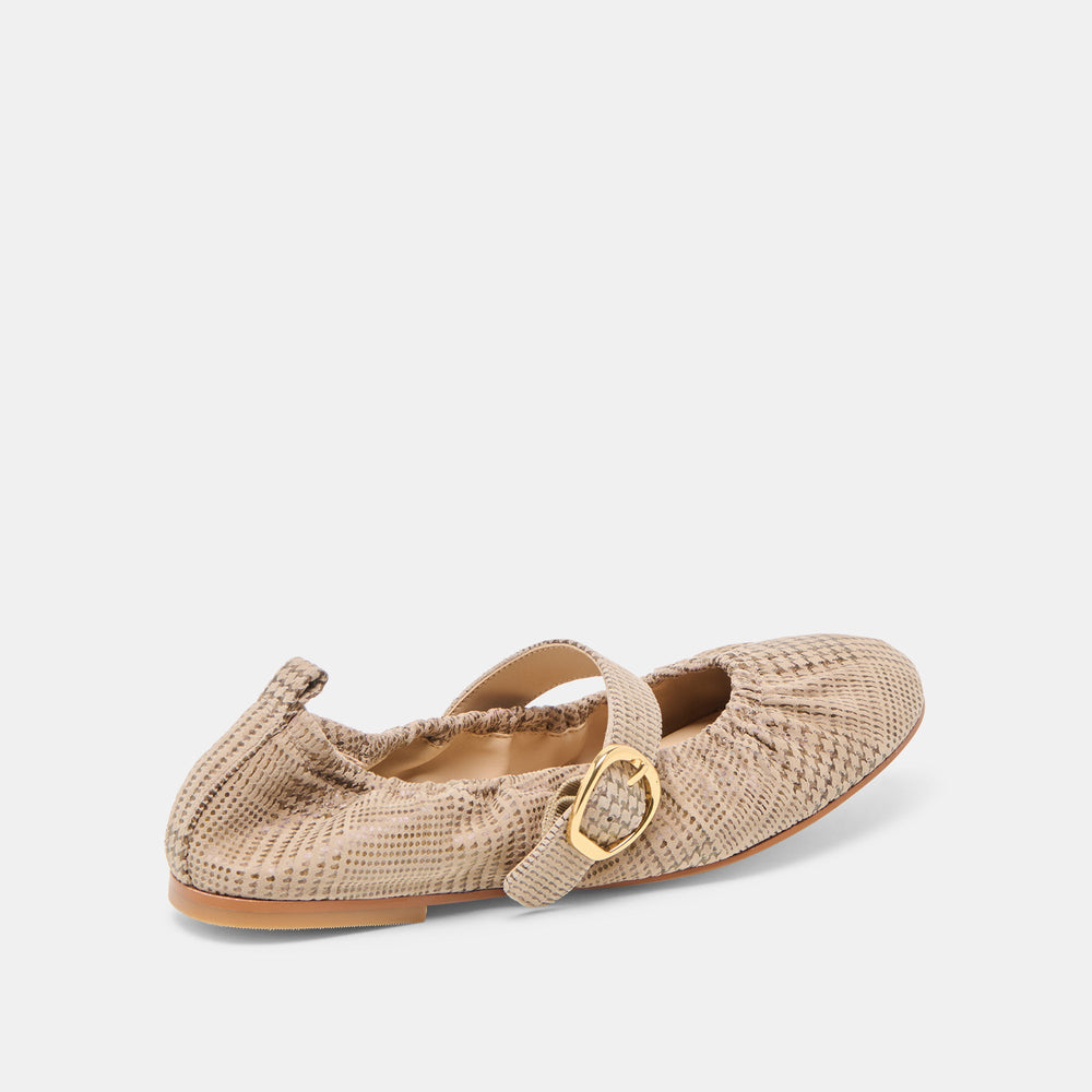 Caely Herringbone Printed Suede Ballet Flats | Dolce Vita Women