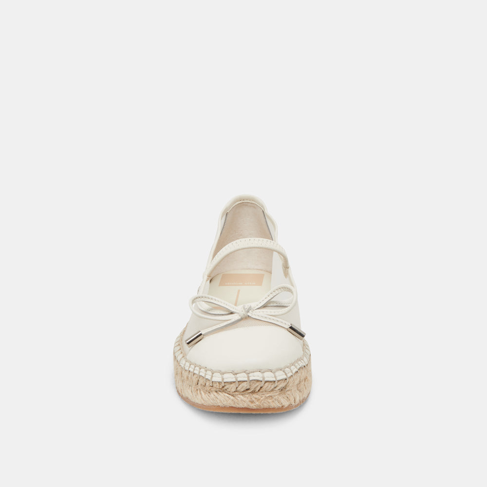 CAMBRE BALLET FLATS WHITE MESH | Women Dolce Vita