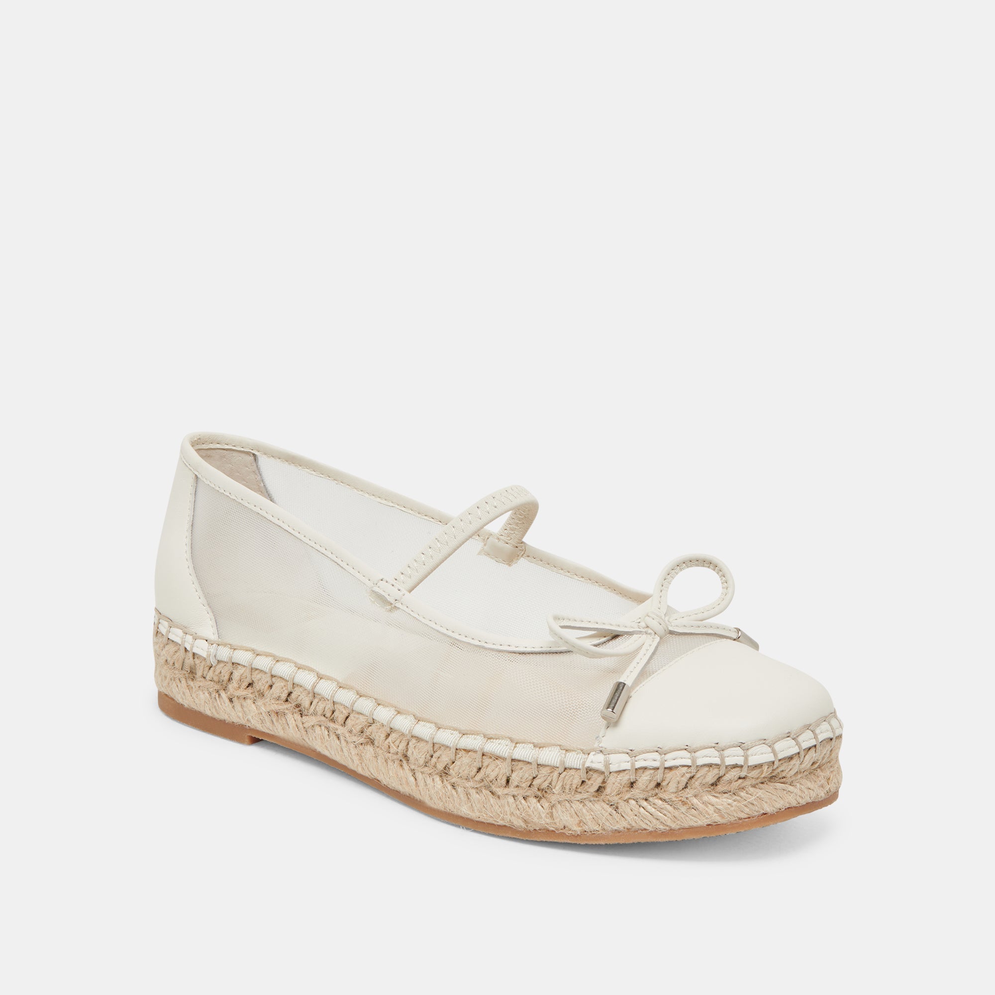 CAMBRE BALLET FLATS WHITE MESH | Women Dolce Vita
