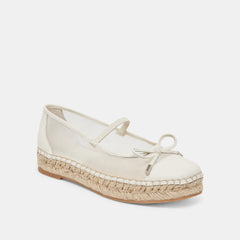 CAMBRE BALLET FLATS WHITE MESH | Women Dolce Vita