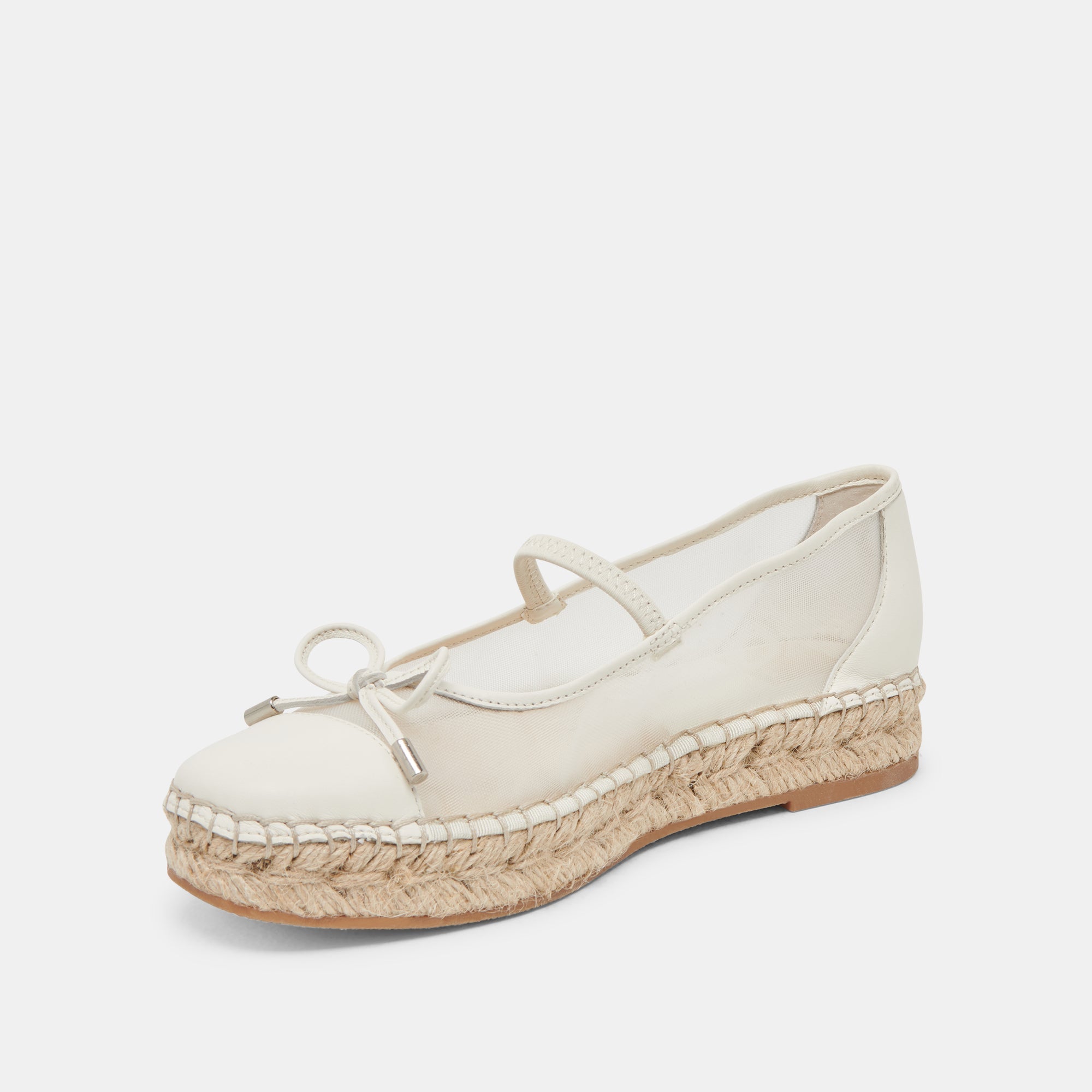 CAMBRE BALLET FLATS WHITE MESH | Women Dolce Vita