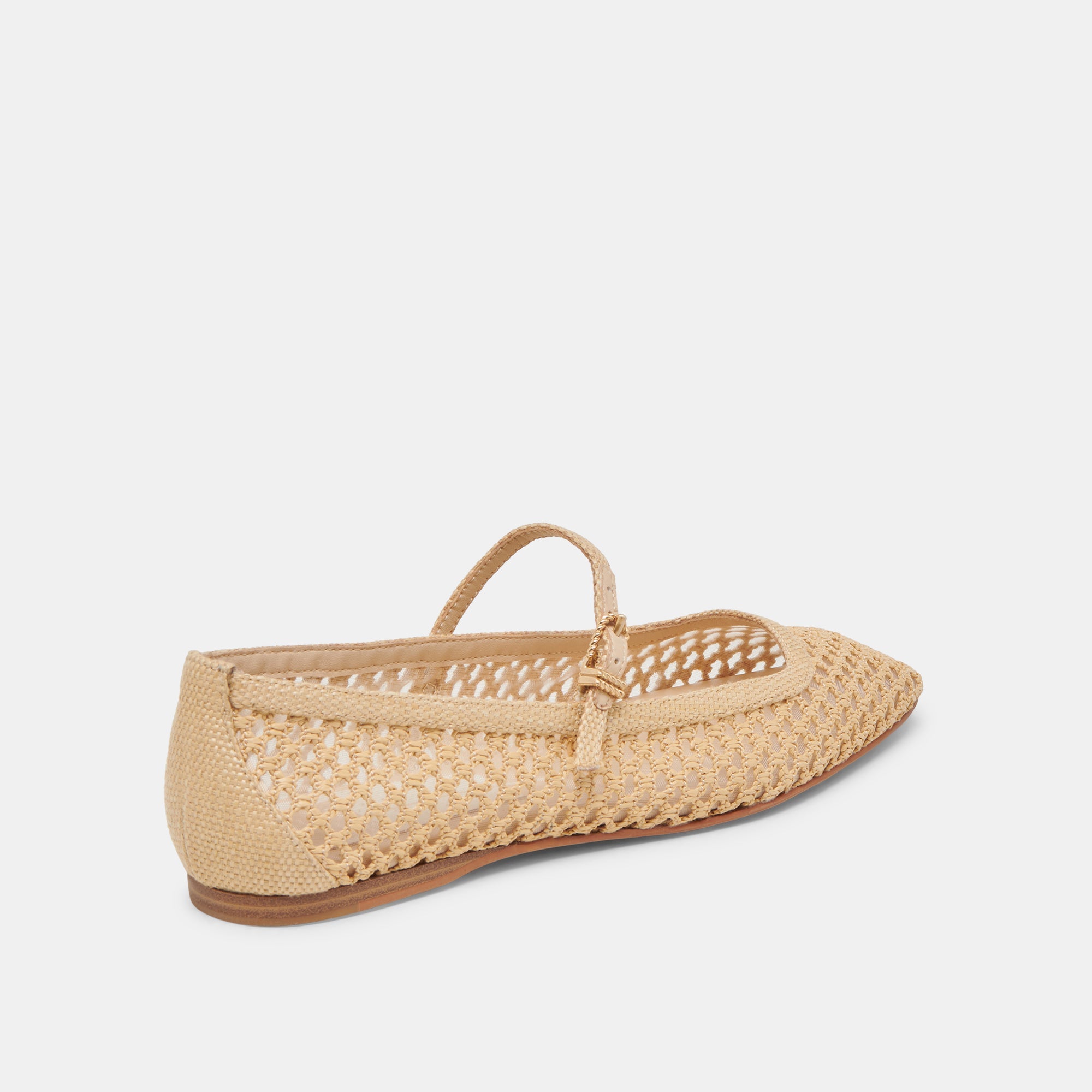 Reyes Lt Natural Woven Raffia Ballet Flats | Dolce Vita Women