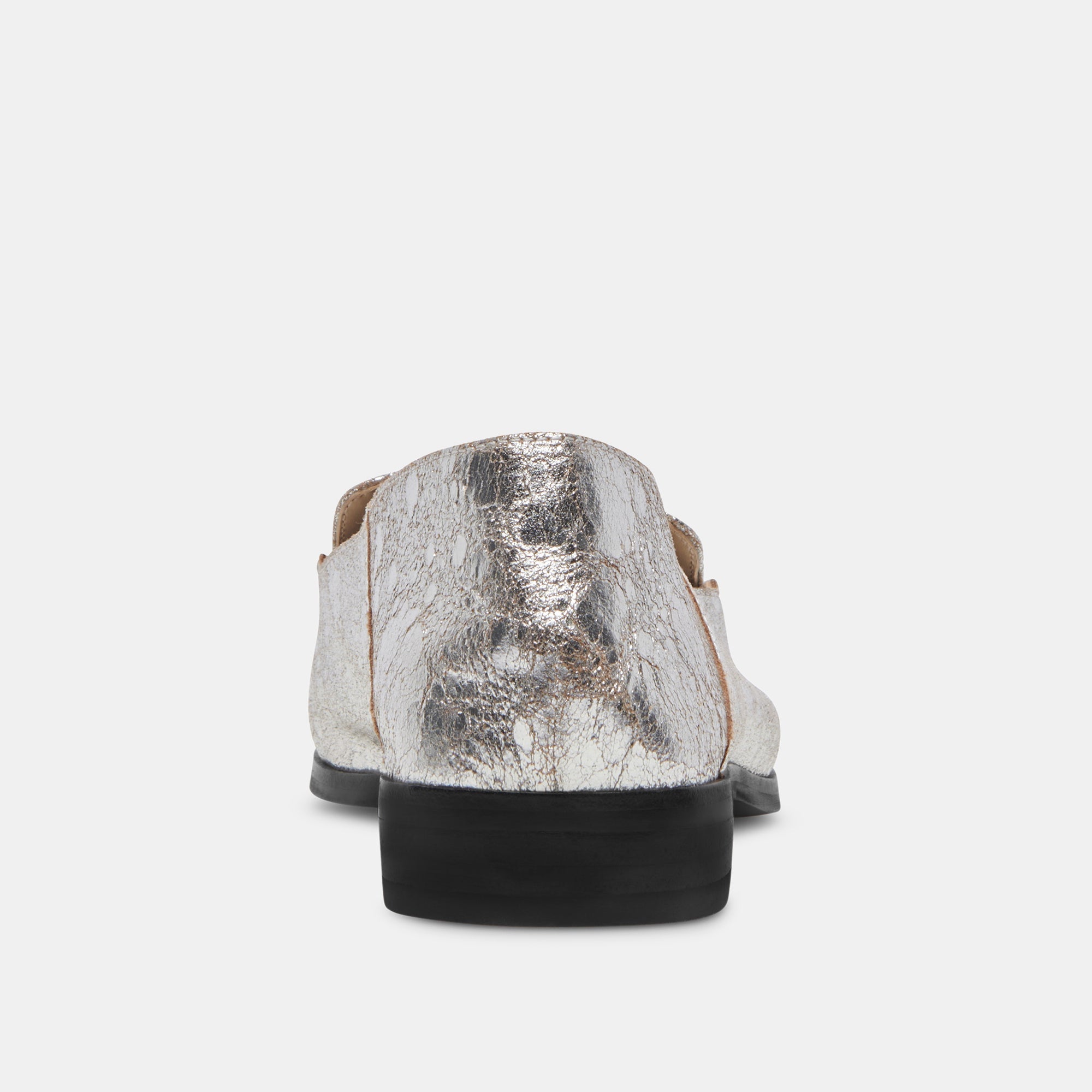 Beny Flats Silver Distressed Leather | Women Dolce Vita