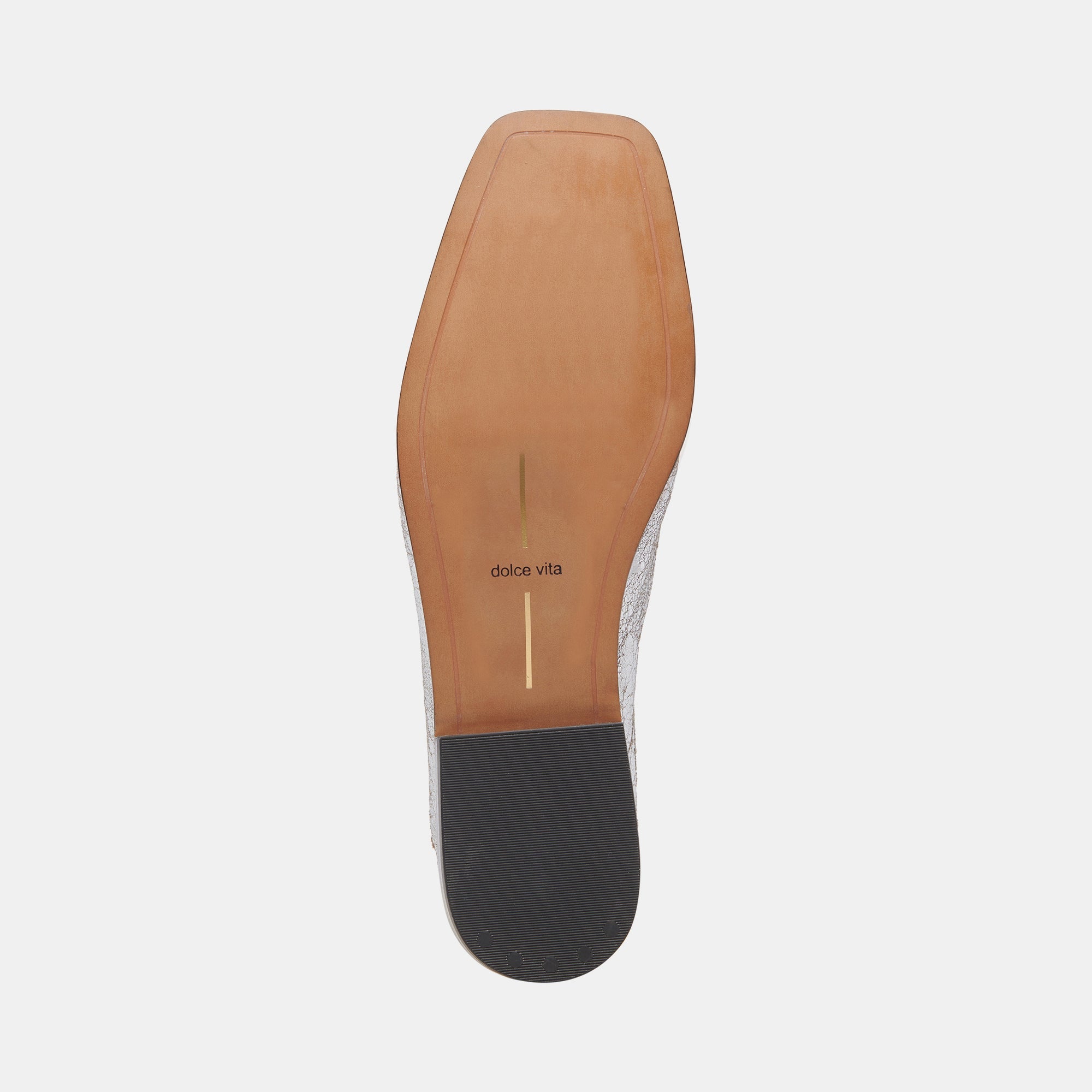 Beny Flats Silver Distressed Leather | Women Dolce Vita