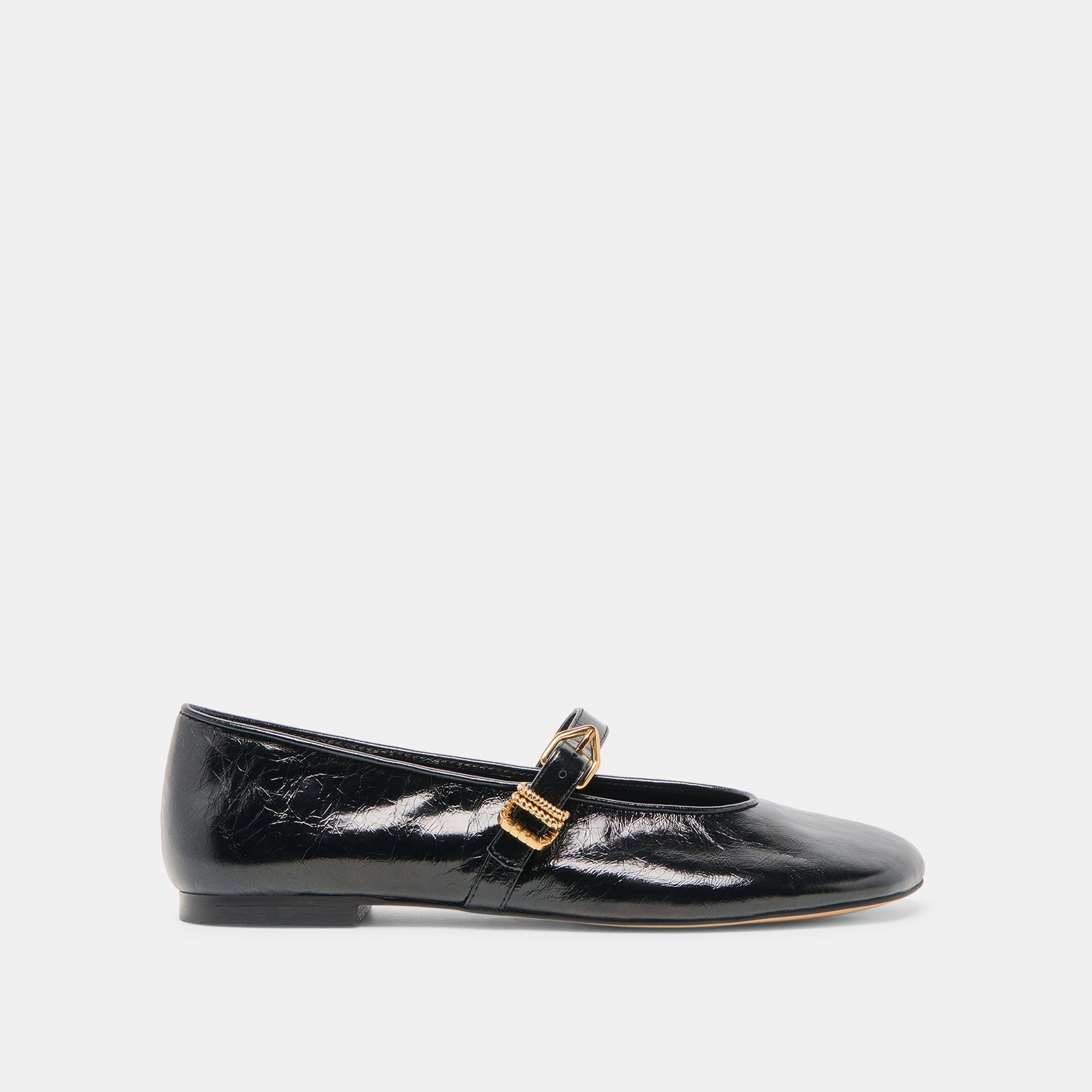 Alizza Midnight Crinkle Patent Ballet Flats | Dolce Vita Women