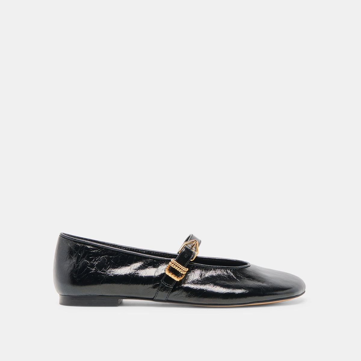 Alizza Midnight Crinkle Patent Ballet Flats | Dolce Vita Women