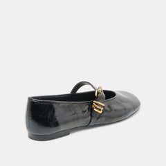 Alizza Midnight Crinkle Patent Ballet Flats | Dolce Vita Women