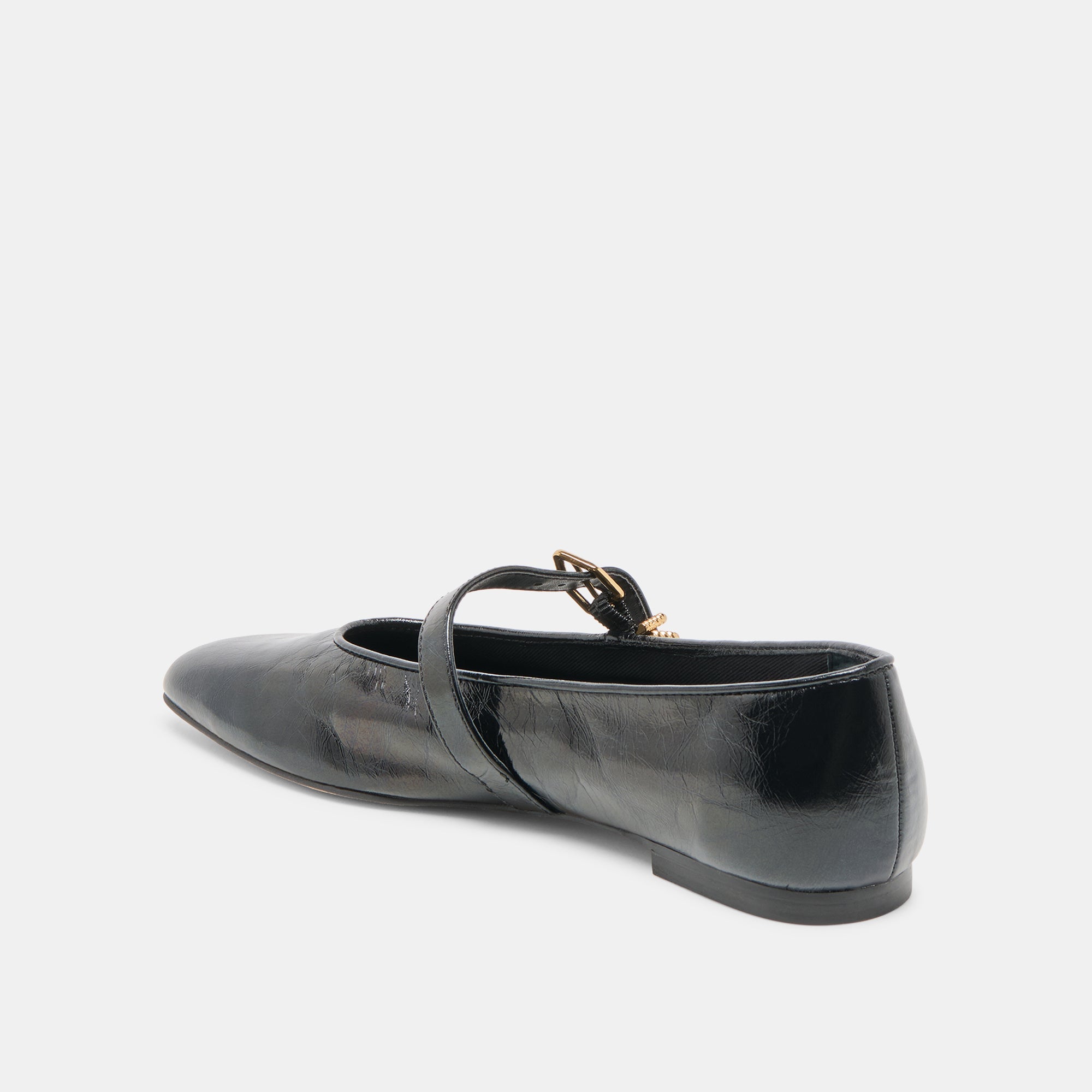 Alizza Midnight Crinkle Patent Ballet Flats | Dolce Vita Women