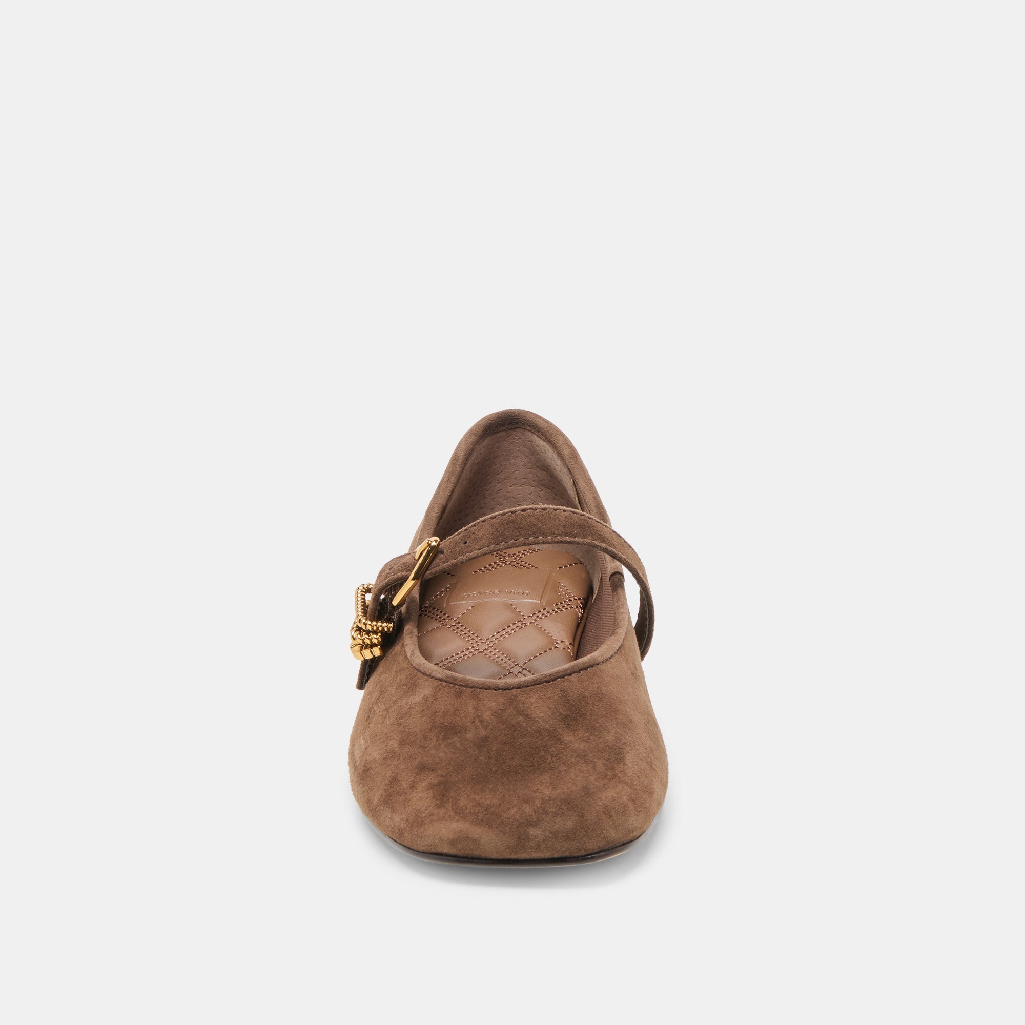 Alizza Dk Brown Suede Ballet Flats | Women Dolce Vita