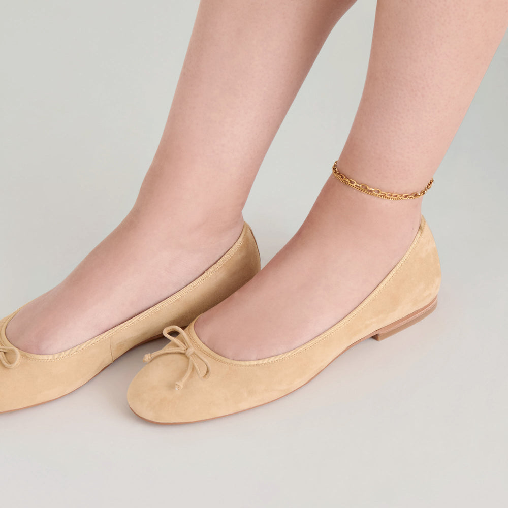 Ritla Honey Suede Ballet Flats | Dolce Vita Women
