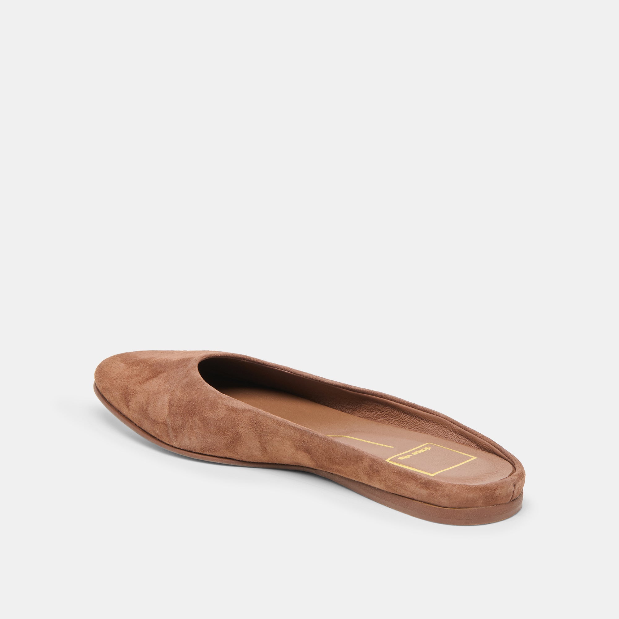 Eila Dk Brown Suede Flats | Women Dolce Vita