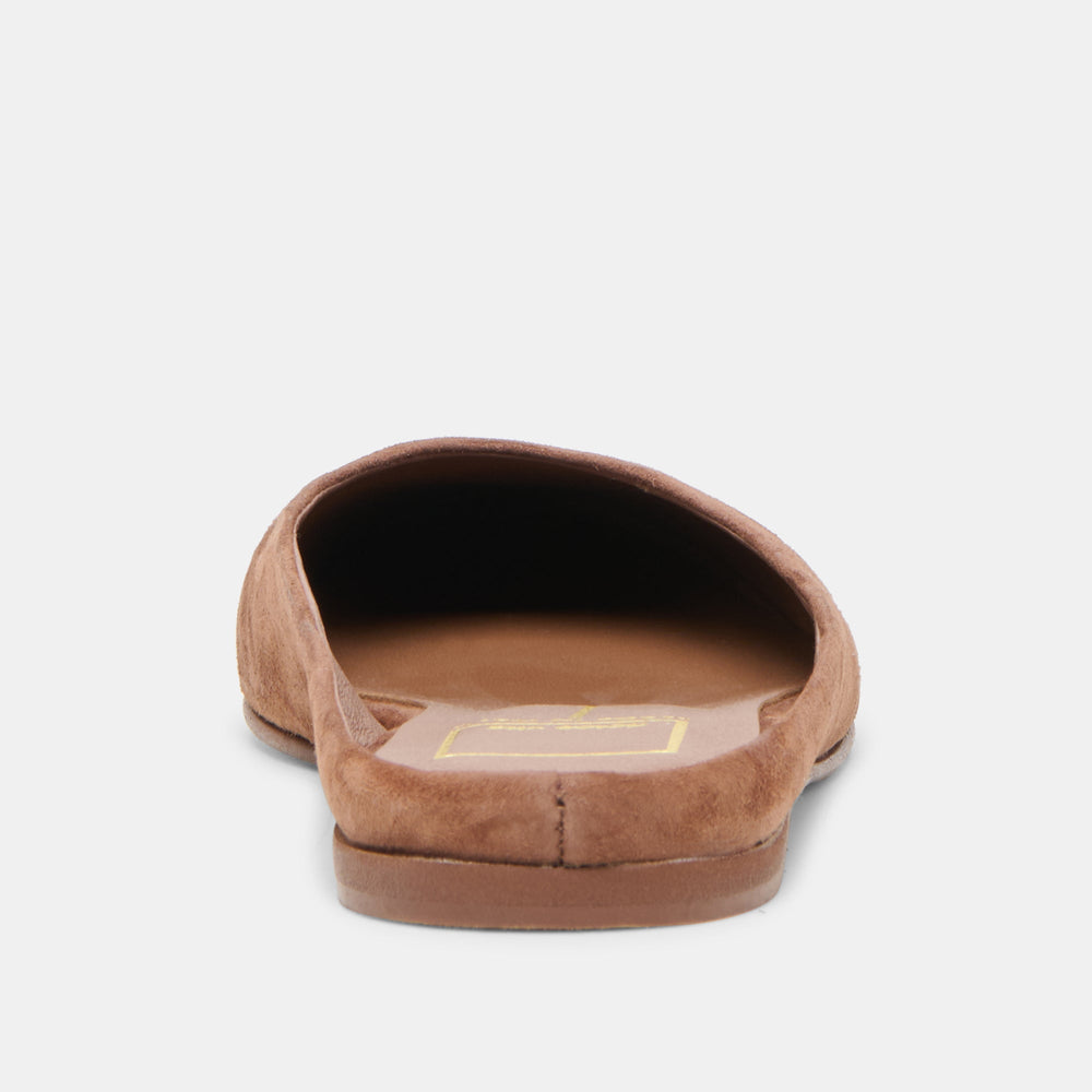 Eila Dk Brown Suede Flats | Women Dolce Vita