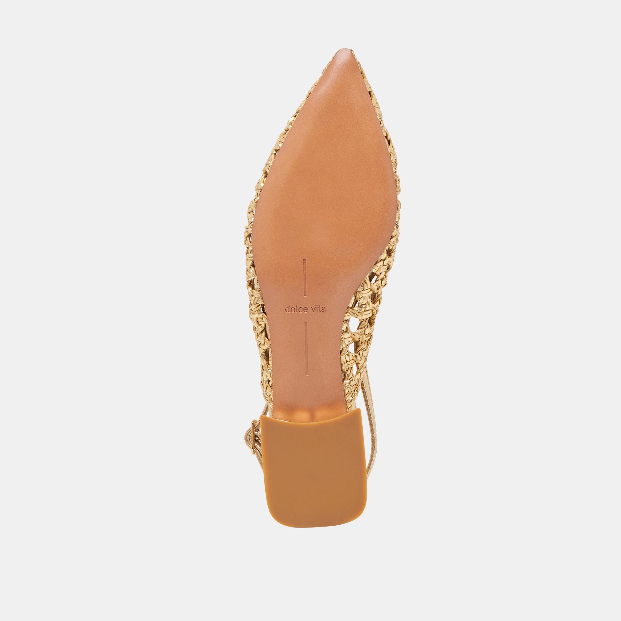 CYNDI FLATS GOLD WOVEN | Dolce Vita Women