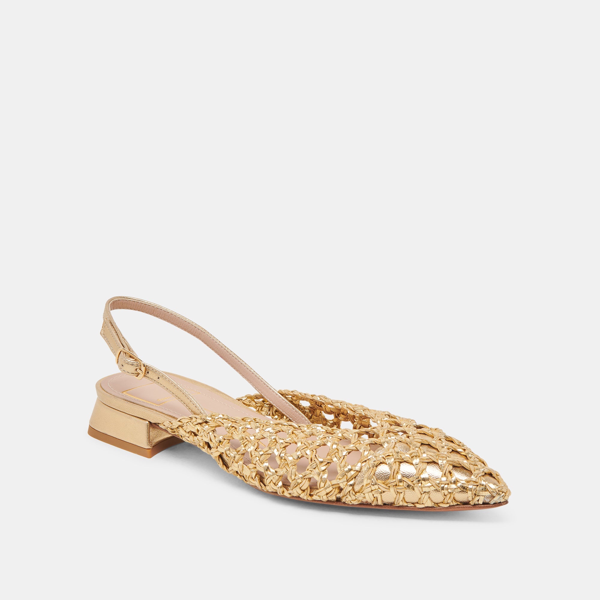 CYNDI FLATS GOLD WOVEN | Dolce Vita Women