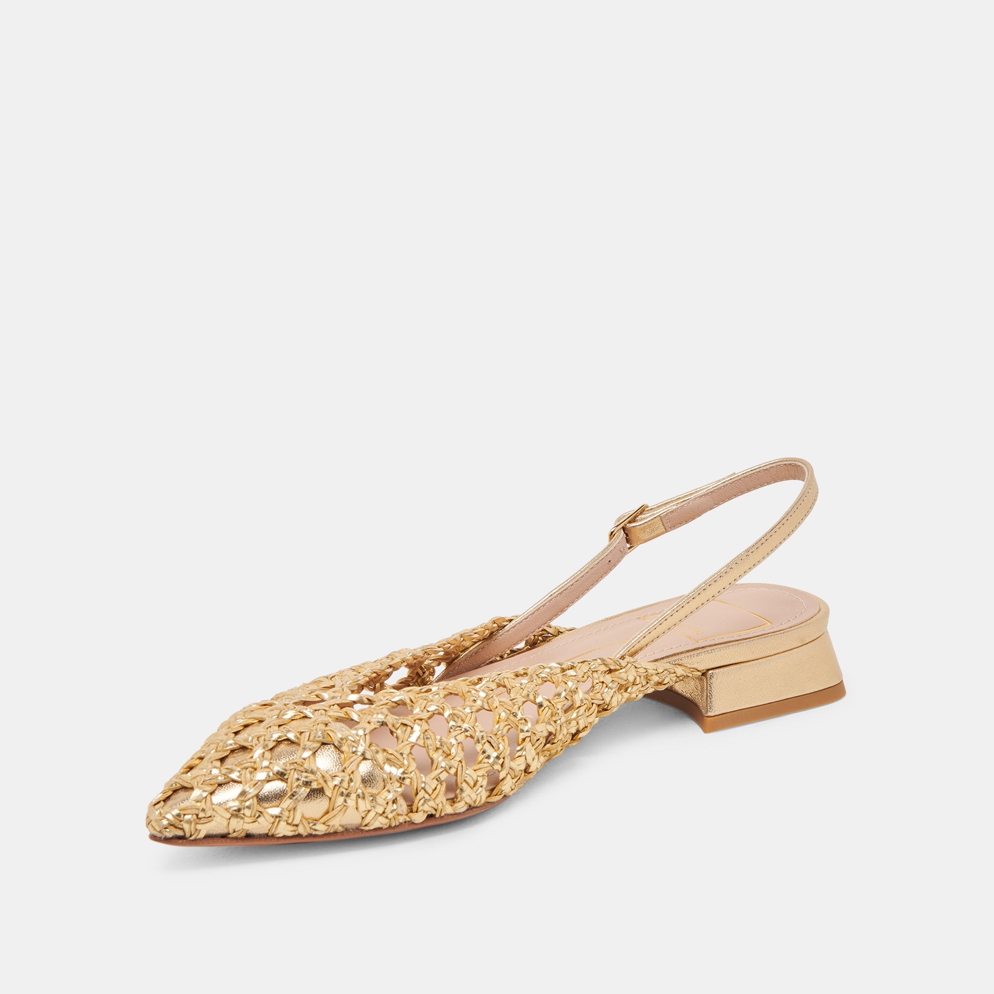 CYNDI FLATS GOLD WOVEN | Dolce Vita Women