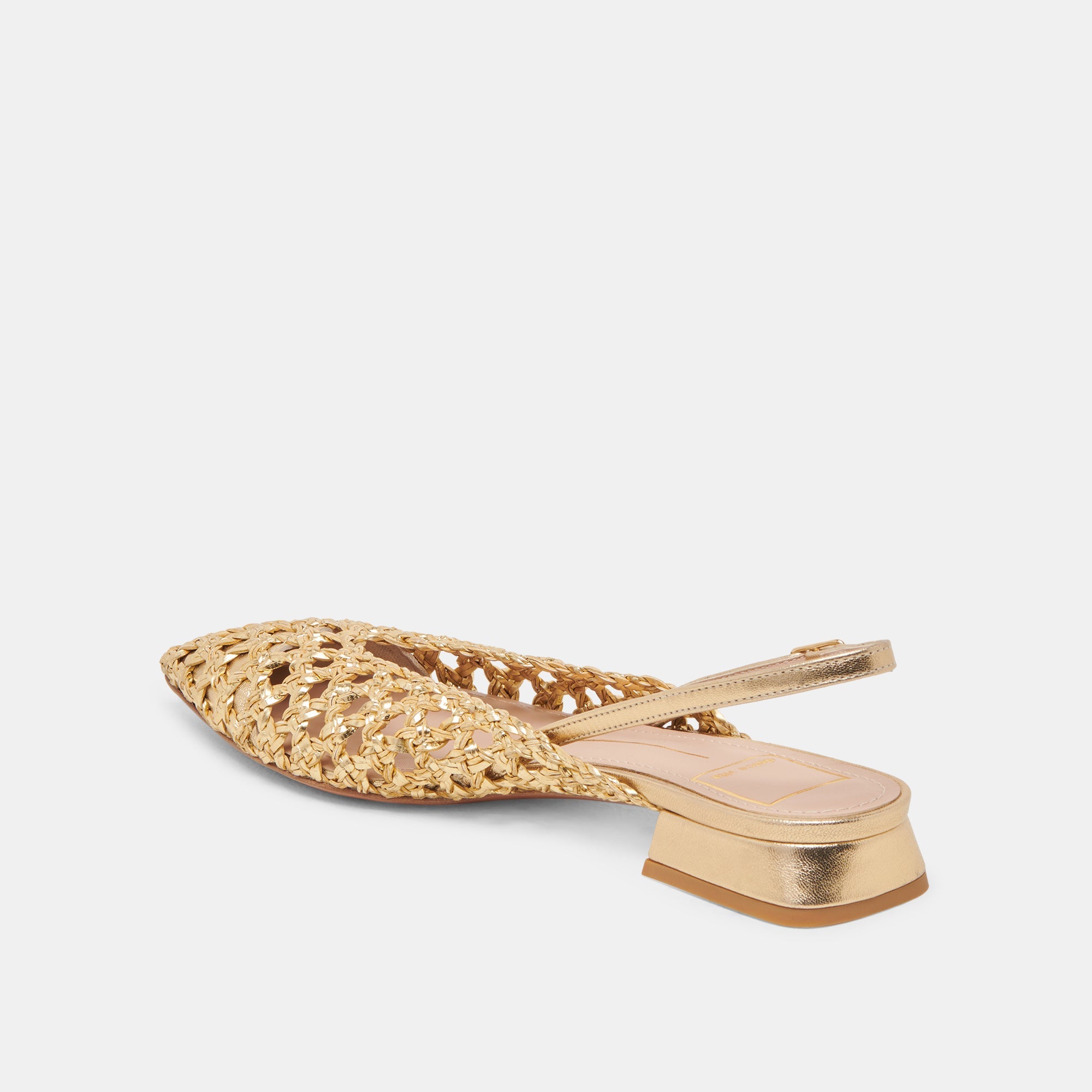 CYNDI FLATS GOLD WOVEN | Dolce Vita Women