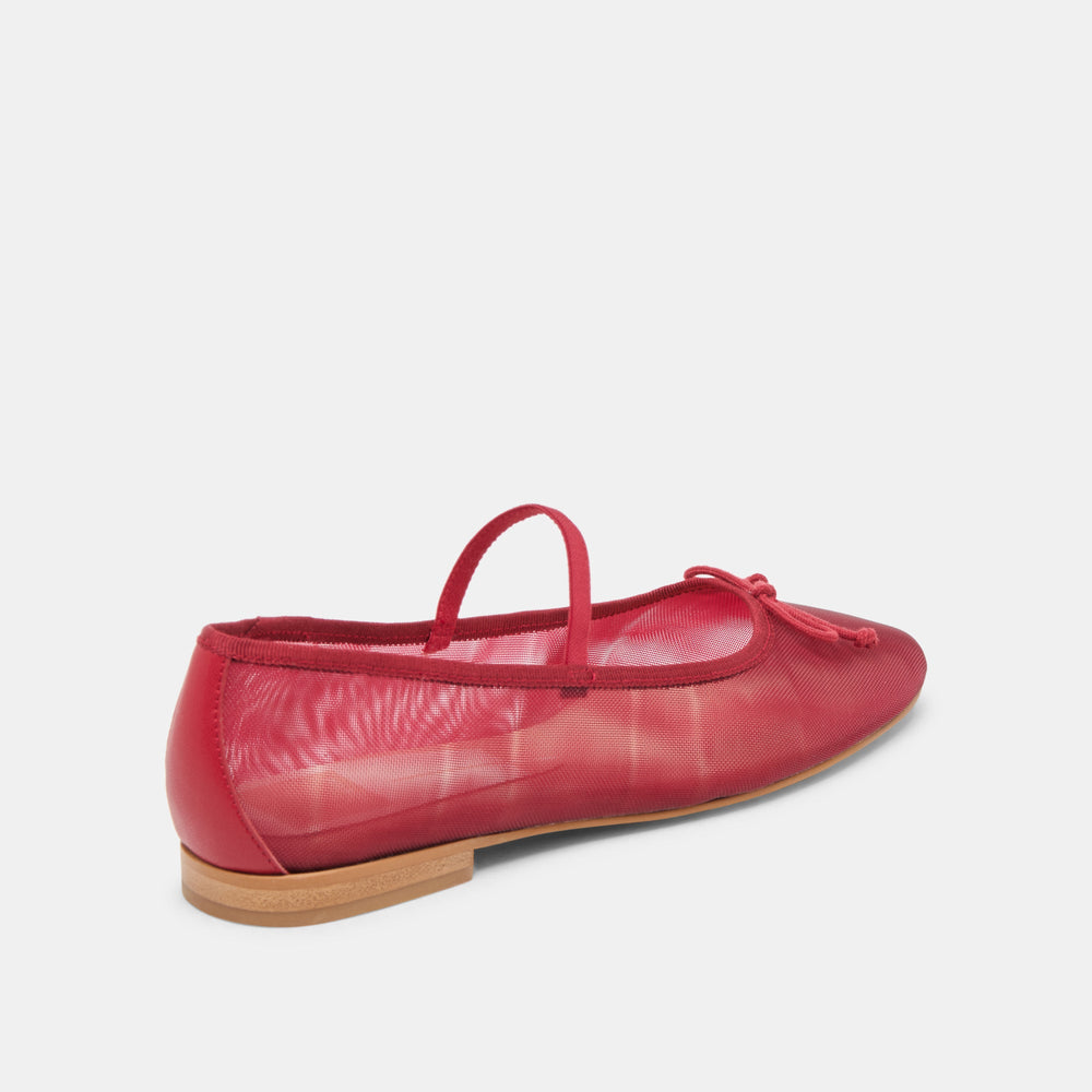 CADEL BALLET FLATS CRIMSON MESH | Dolce Vita Women