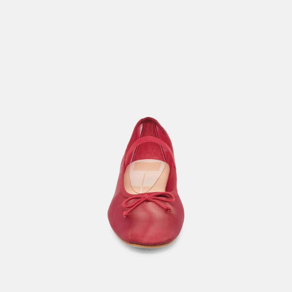 CADEL BALLET FLATS CRIMSON MESH | Dolce Vita Women