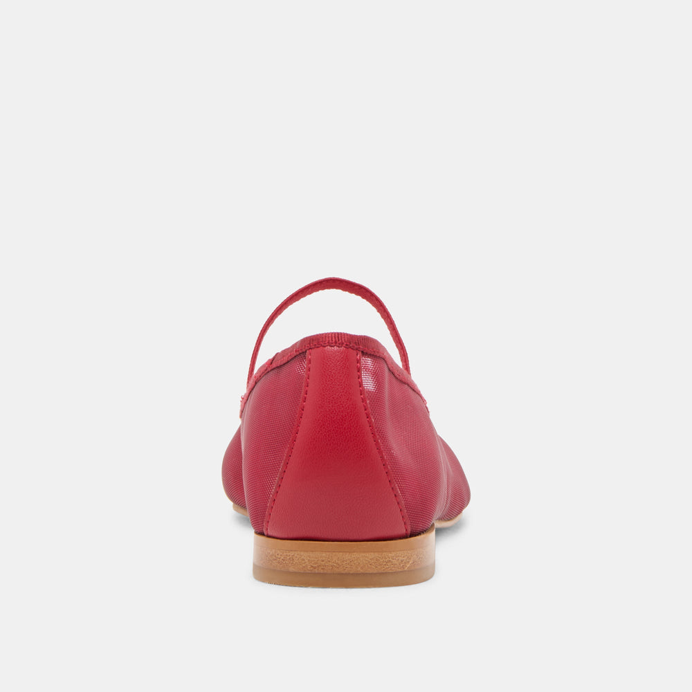 CADEL BALLET FLATS CRIMSON MESH | Dolce Vita Women