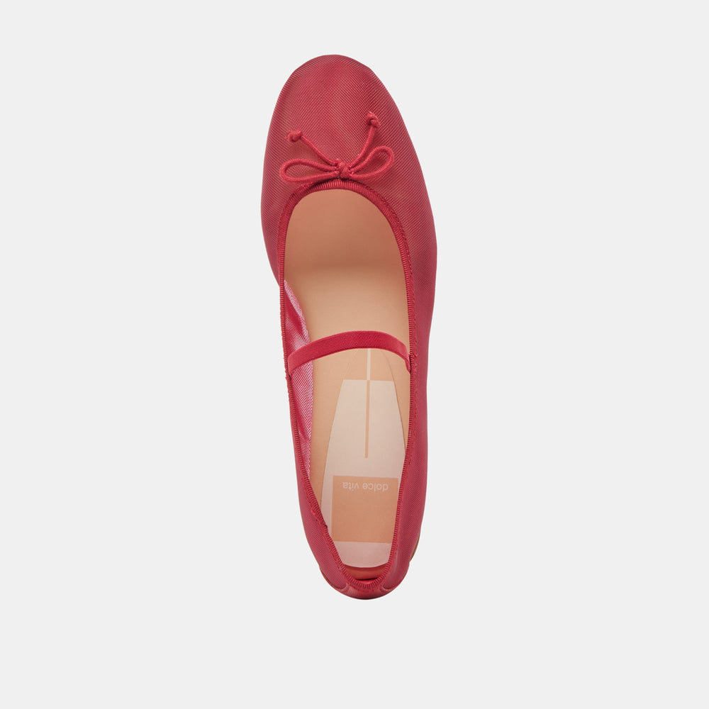 CADEL BALLET FLATS CRIMSON MESH | Dolce Vita Women