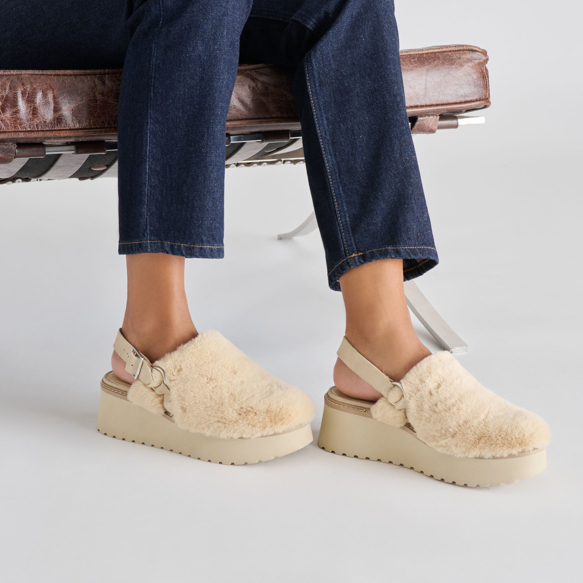 Lansy Natural Plush Flats | Dolce Vita Women