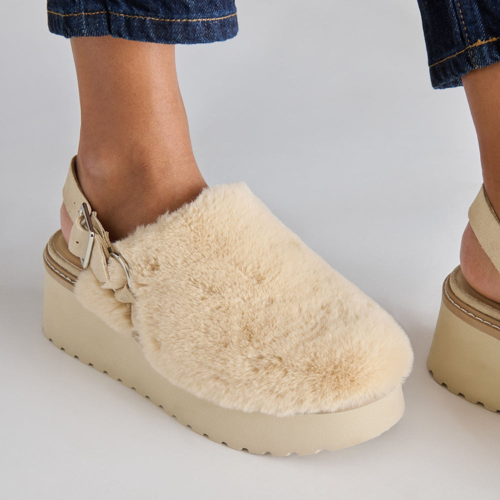 Lansy Natural Plush Flats | Dolce Vita Women