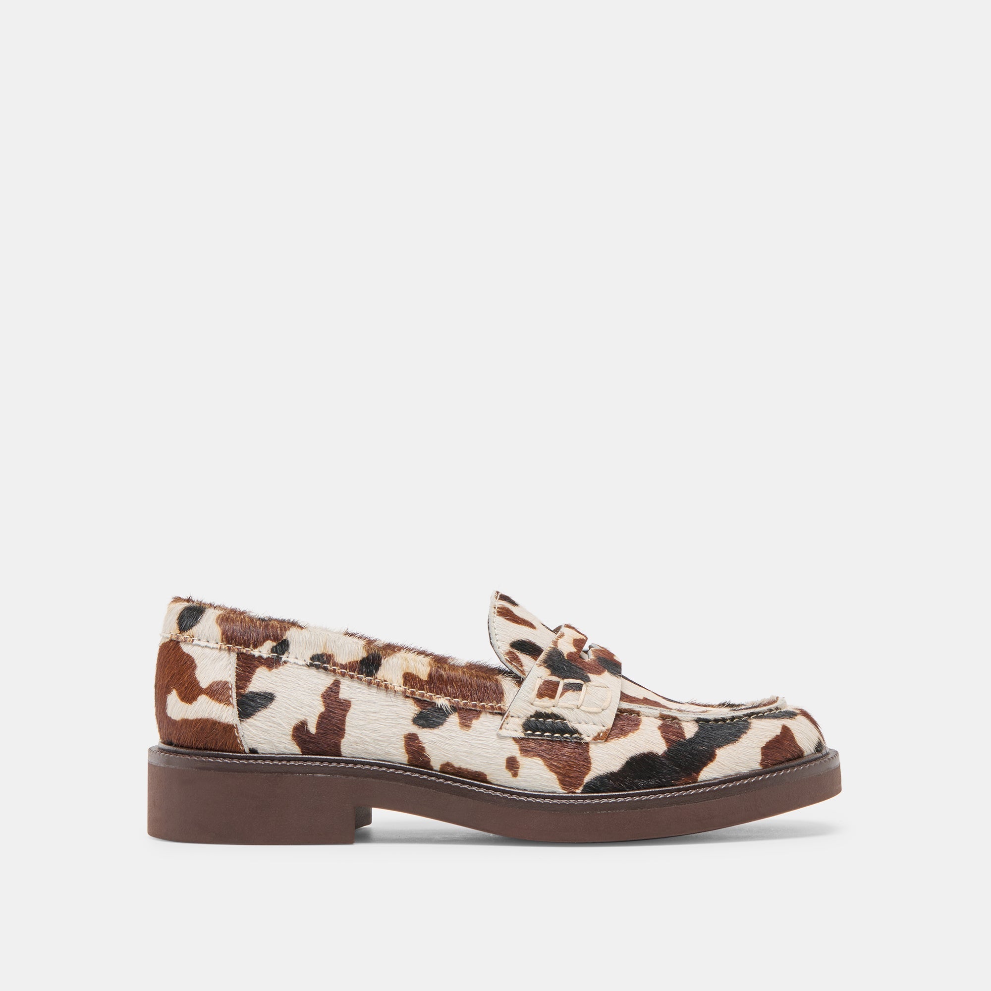 Tiggy Cocoa Taurus Calf Hair Loafers | Women Dolce Vita