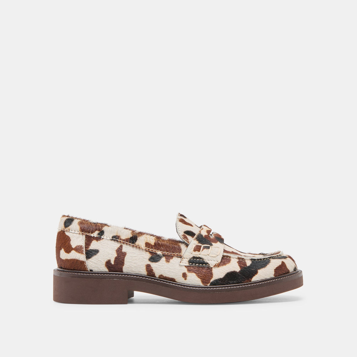 Tiggy Cocoa Taurus Calf Hair Loafers | Women Dolce Vita