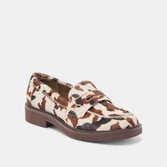Tiggy Cocoa Taurus Calf Hair Loafers | Women Dolce Vita
