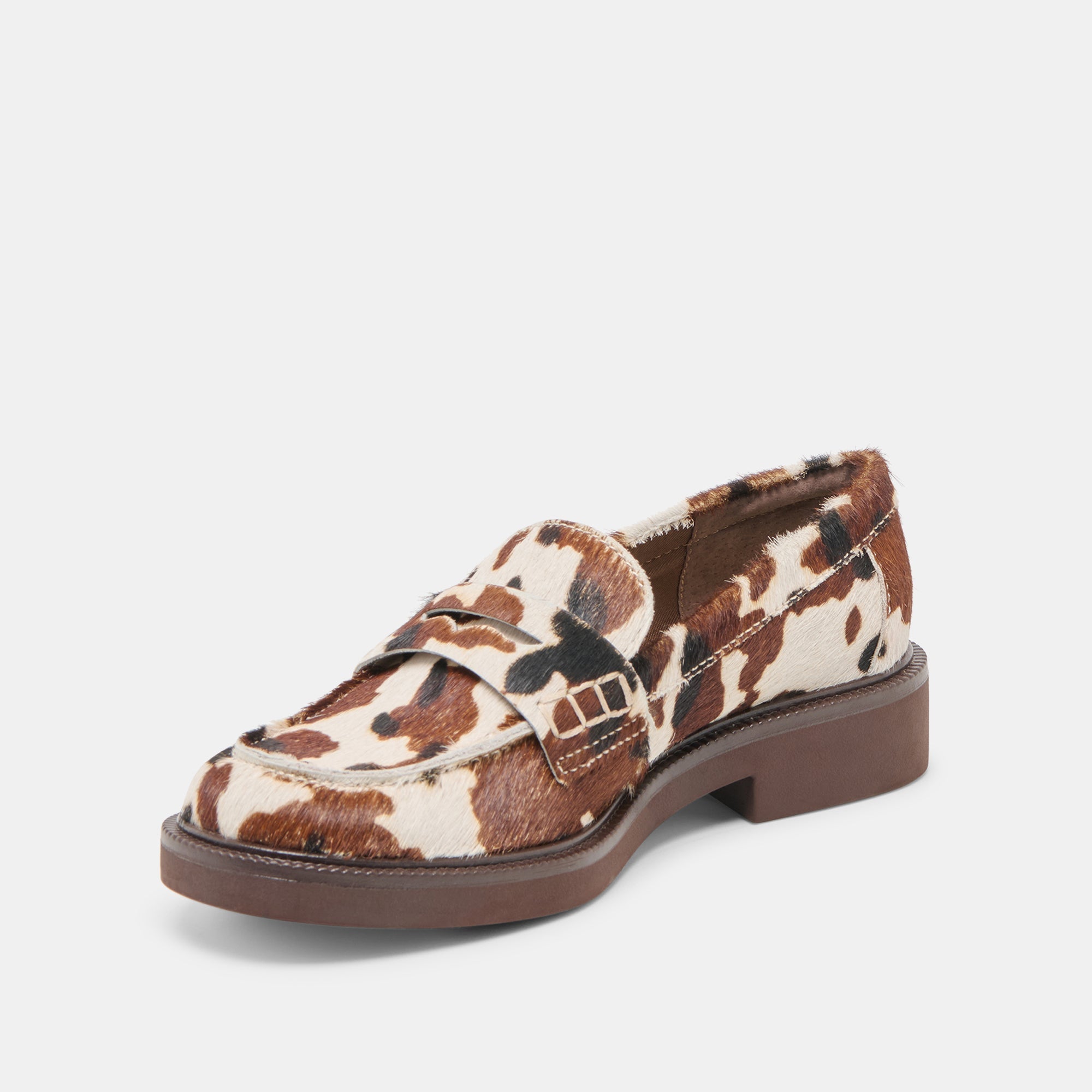 Tiggy Cocoa Taurus Calf Hair Loafers | Women Dolce Vita