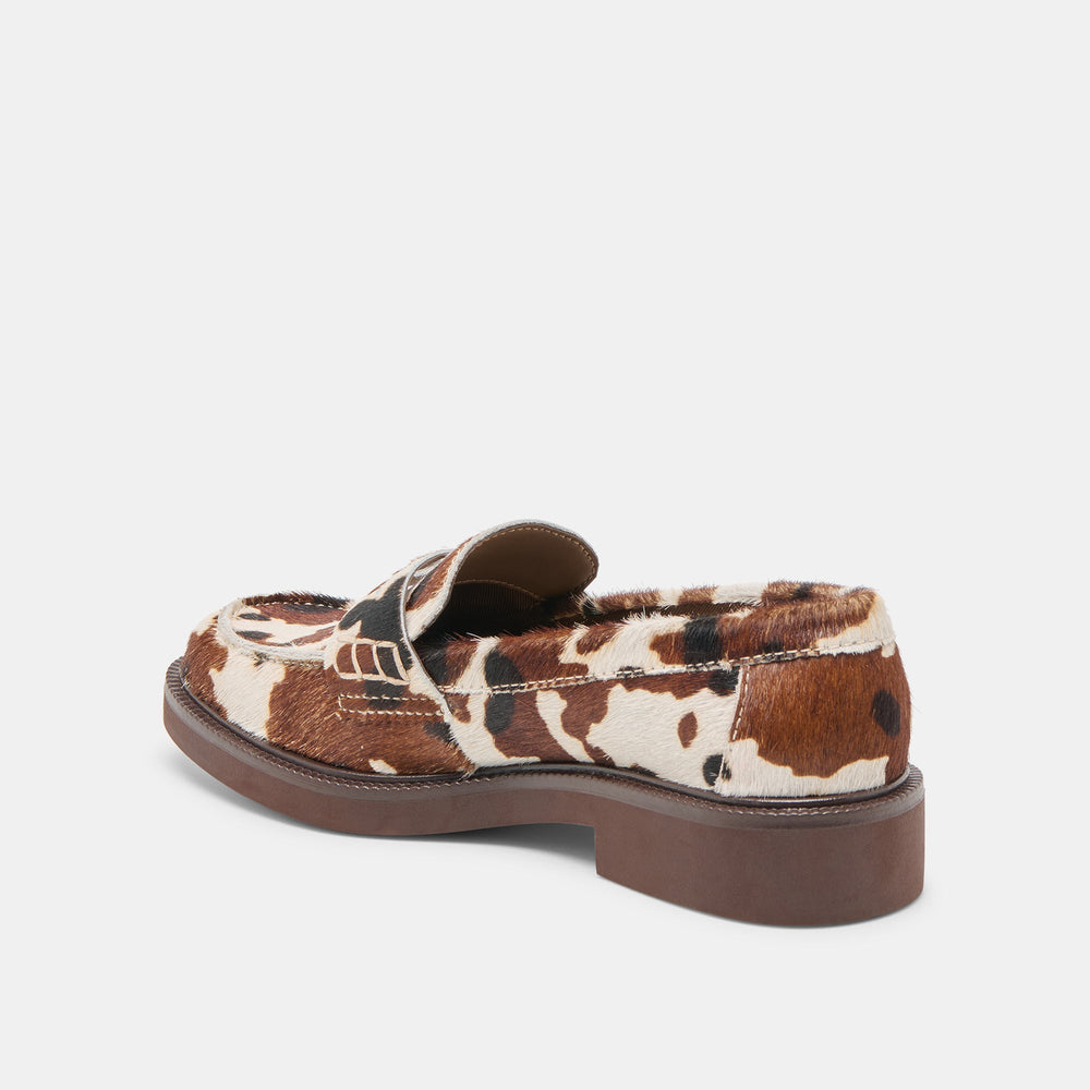 Tiggy Cocoa Taurus Calf Hair Loafers | Women Dolce Vita