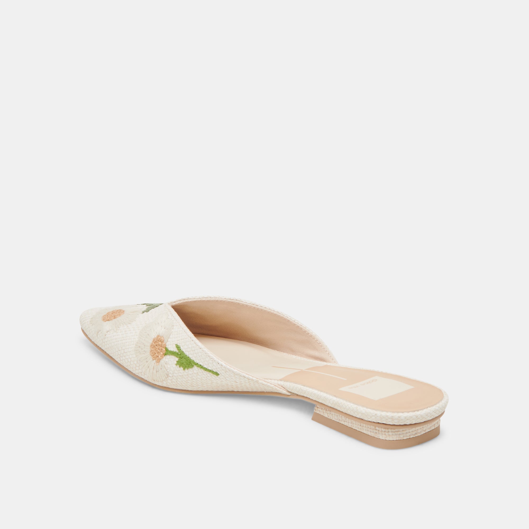 ELM FLATS WHITE FLORAL RAFFIA | Dolce Vita Women