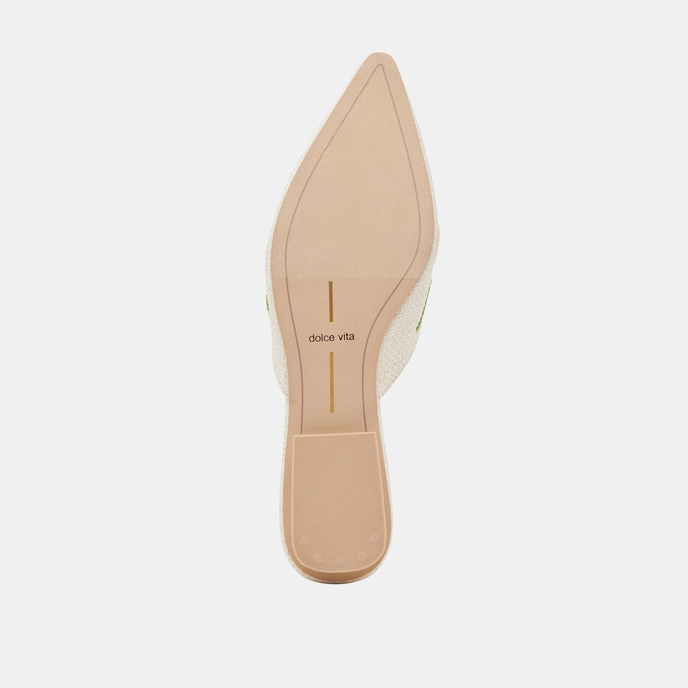 ELM FLATS WHITE FLORAL RAFFIA | Dolce Vita Women