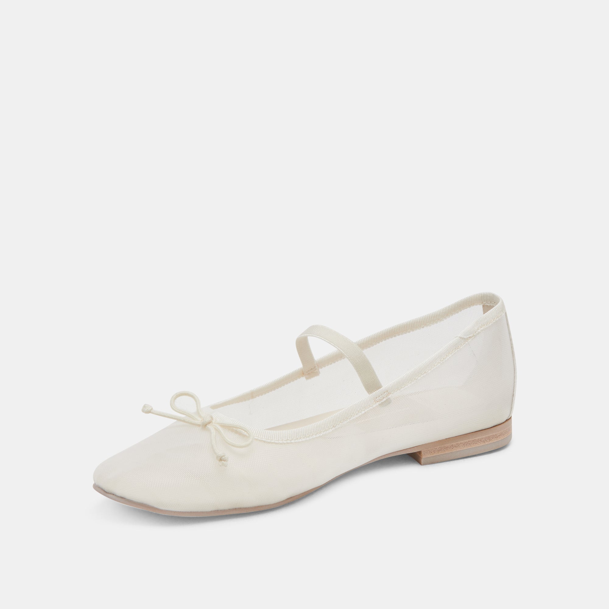 CADEL BALLET FLATS IVORY MESH | Women Dolce Vita