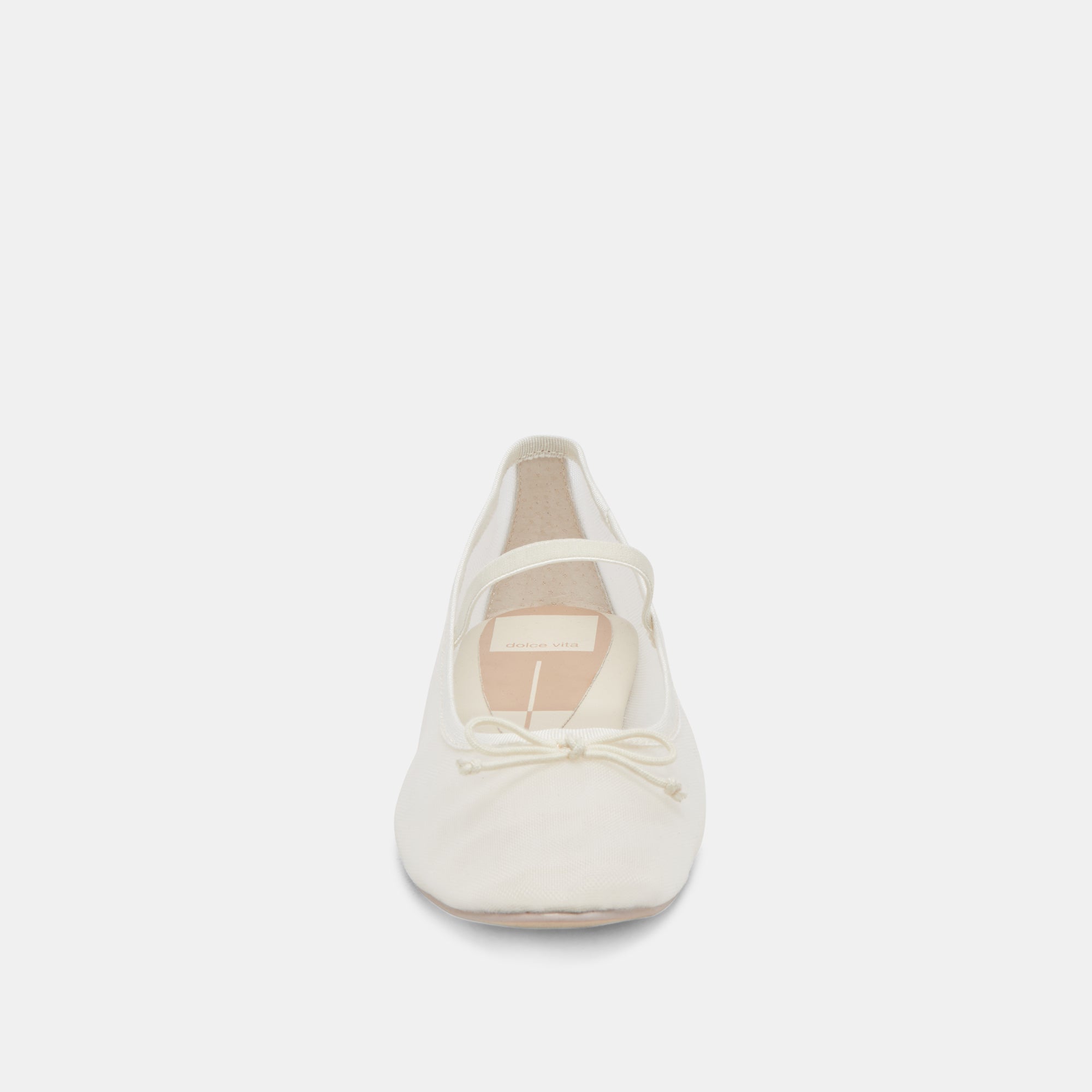 CADEL BALLET FLATS IVORY MESH | Women Dolce Vita