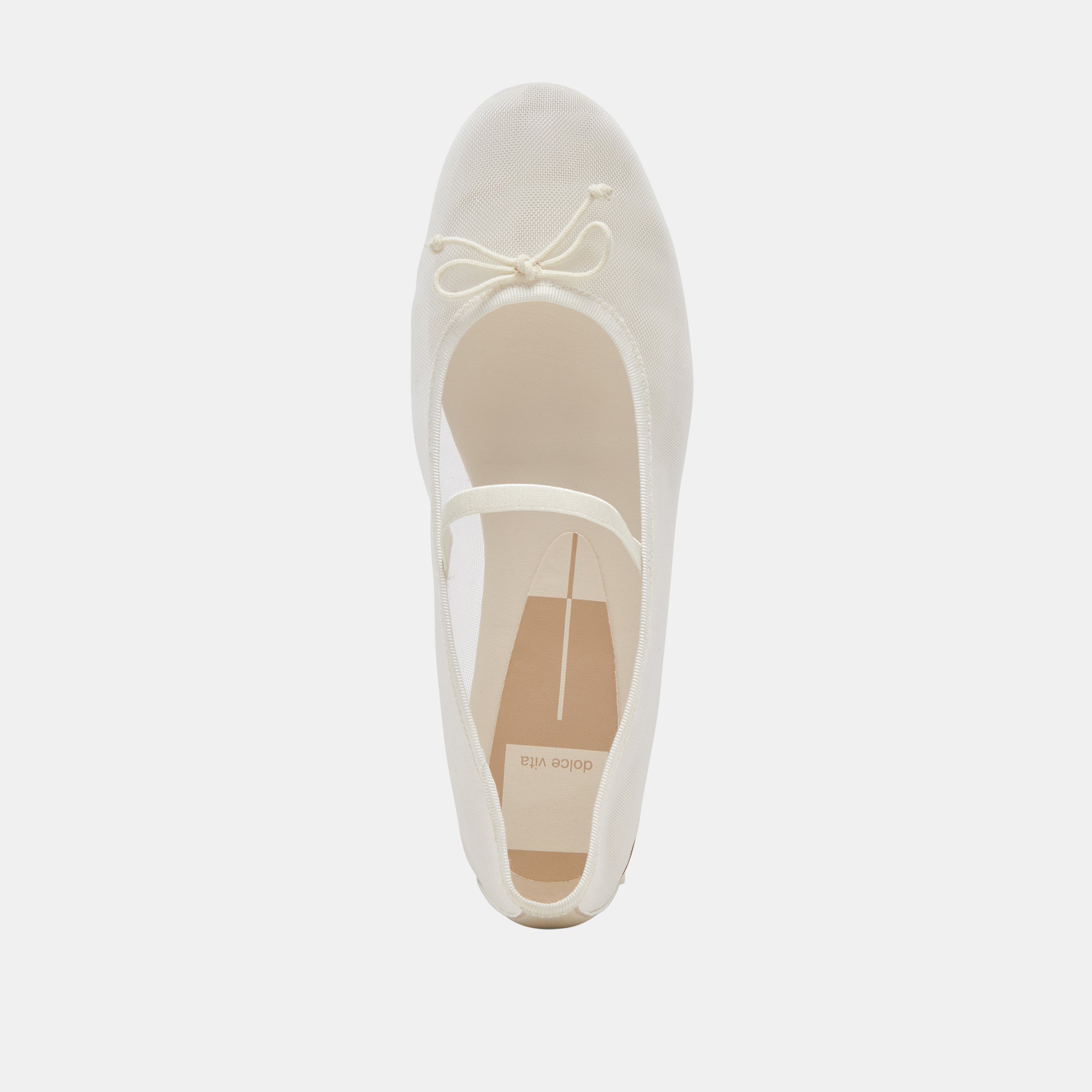 CADEL BALLET FLATS IVORY MESH | Women Dolce Vita