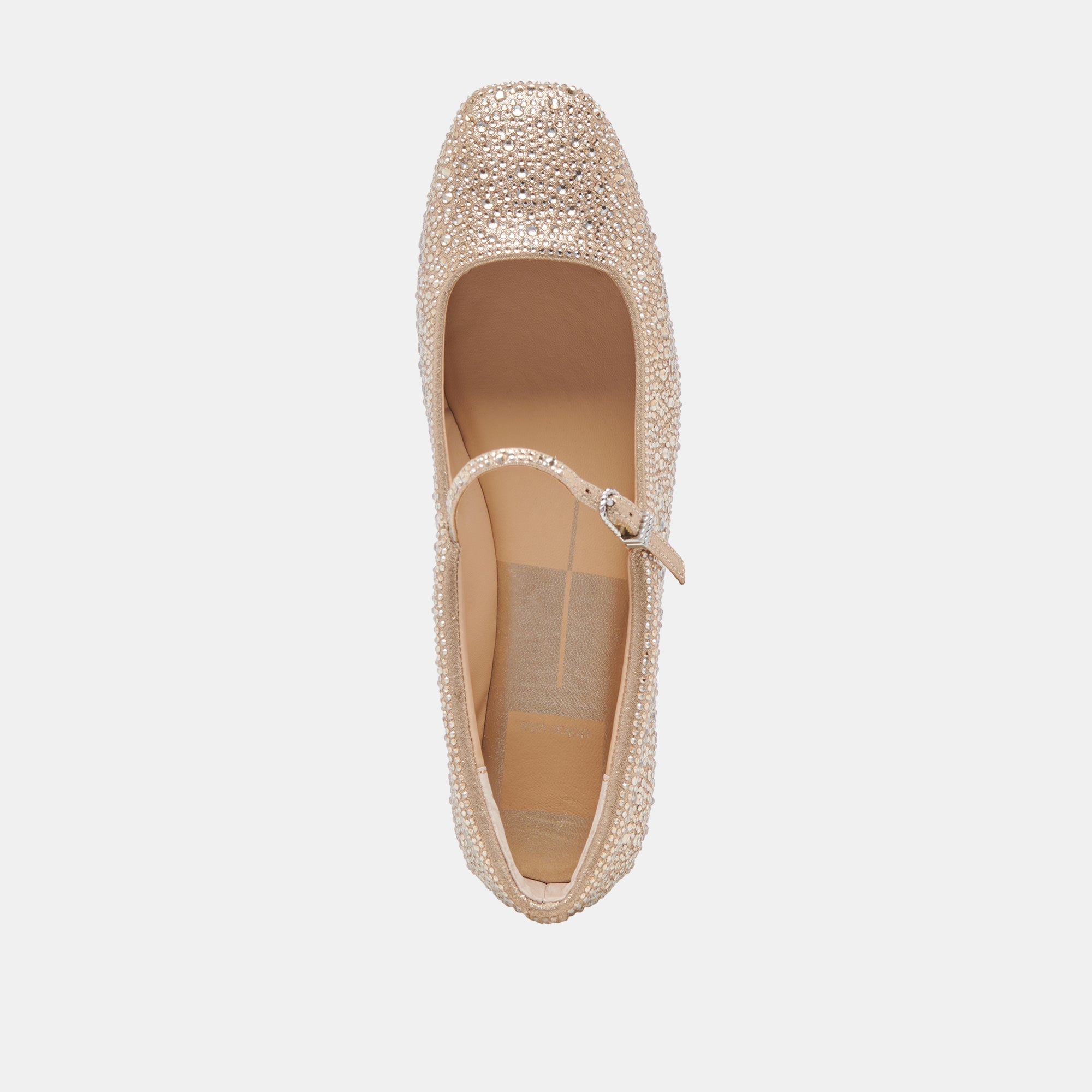 REYES CRYSTAL BALLET FLATS LIGHT GOLD CRYSTAL | Dolce Vita Women