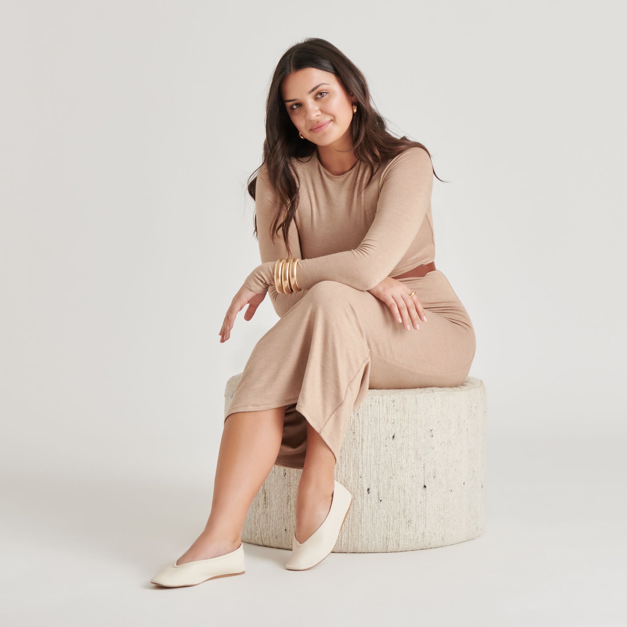 Braidy Ivory Leather Ballet Flats | Women Dolce Vita