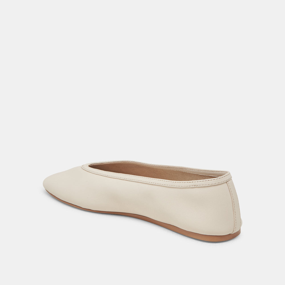 Braidy Ivory Leather Ballet Flats | Women Dolce Vita
