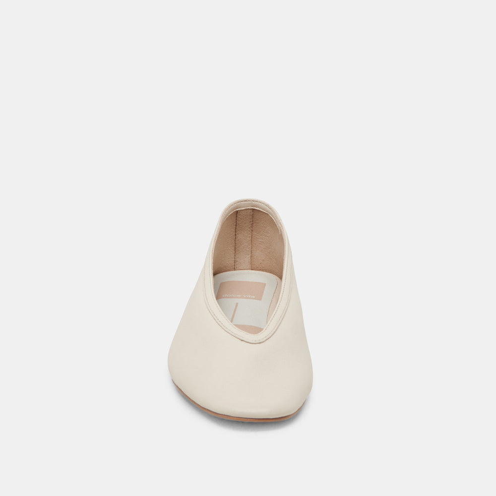 Braidy Ivory Leather Ballet Flats | Women Dolce Vita