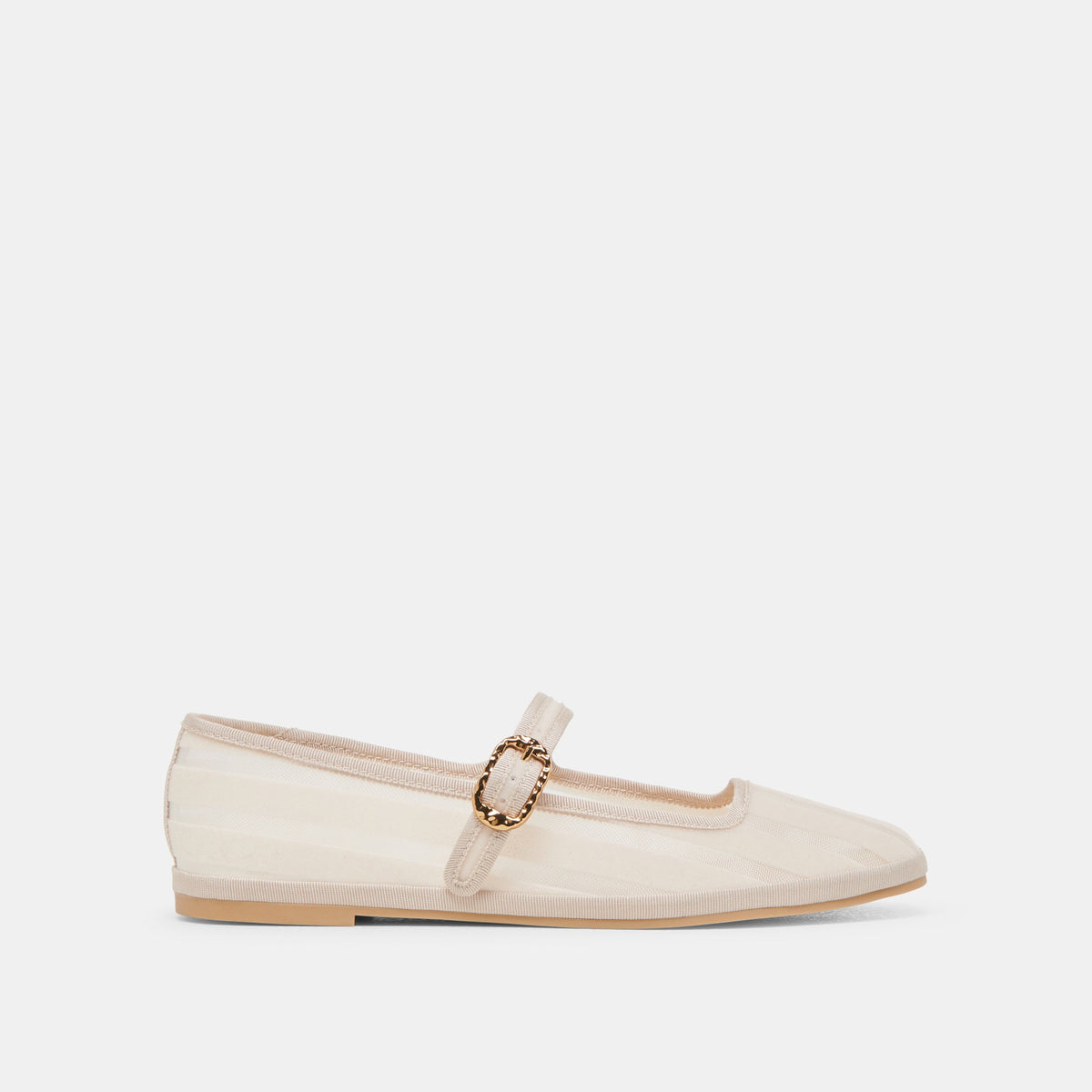TAMEKA BALLET FLATS BONE STRIPE MESH | Women Dolce Vita
