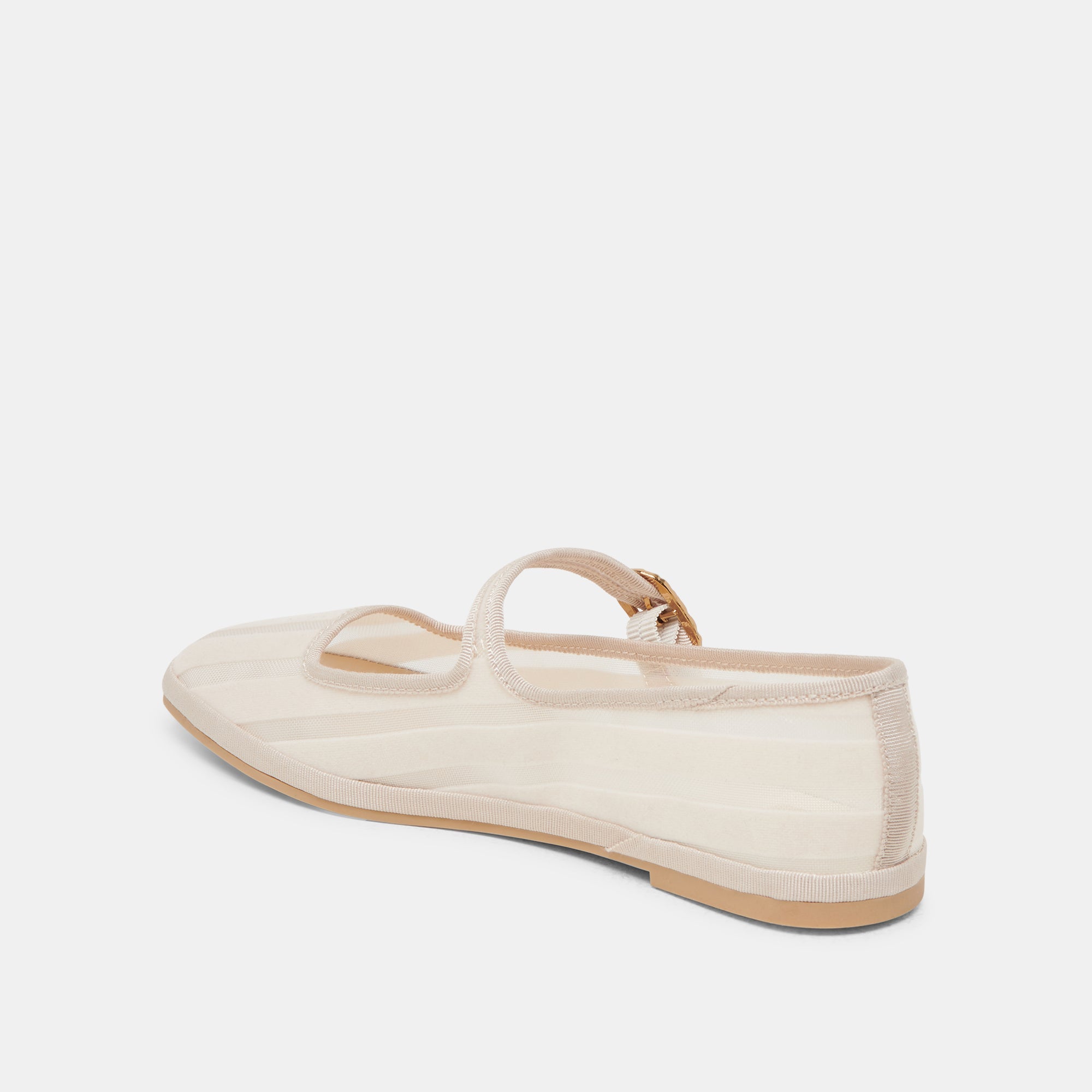 TAMEKA BALLET FLATS BONE STRIPE MESH | Women Dolce Vita