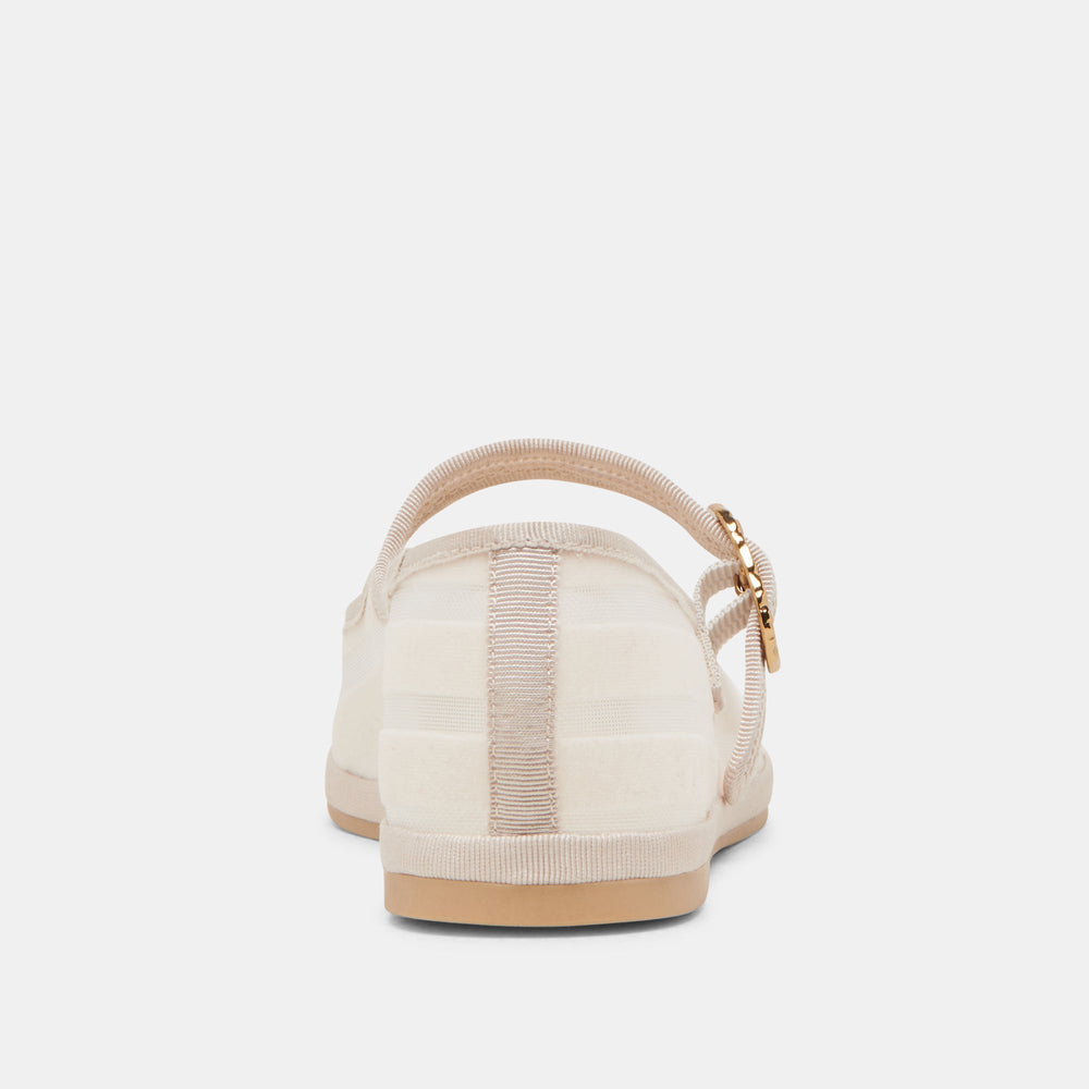 TAMEKA BALLET FLATS BONE STRIPE MESH | Women Dolce Vita