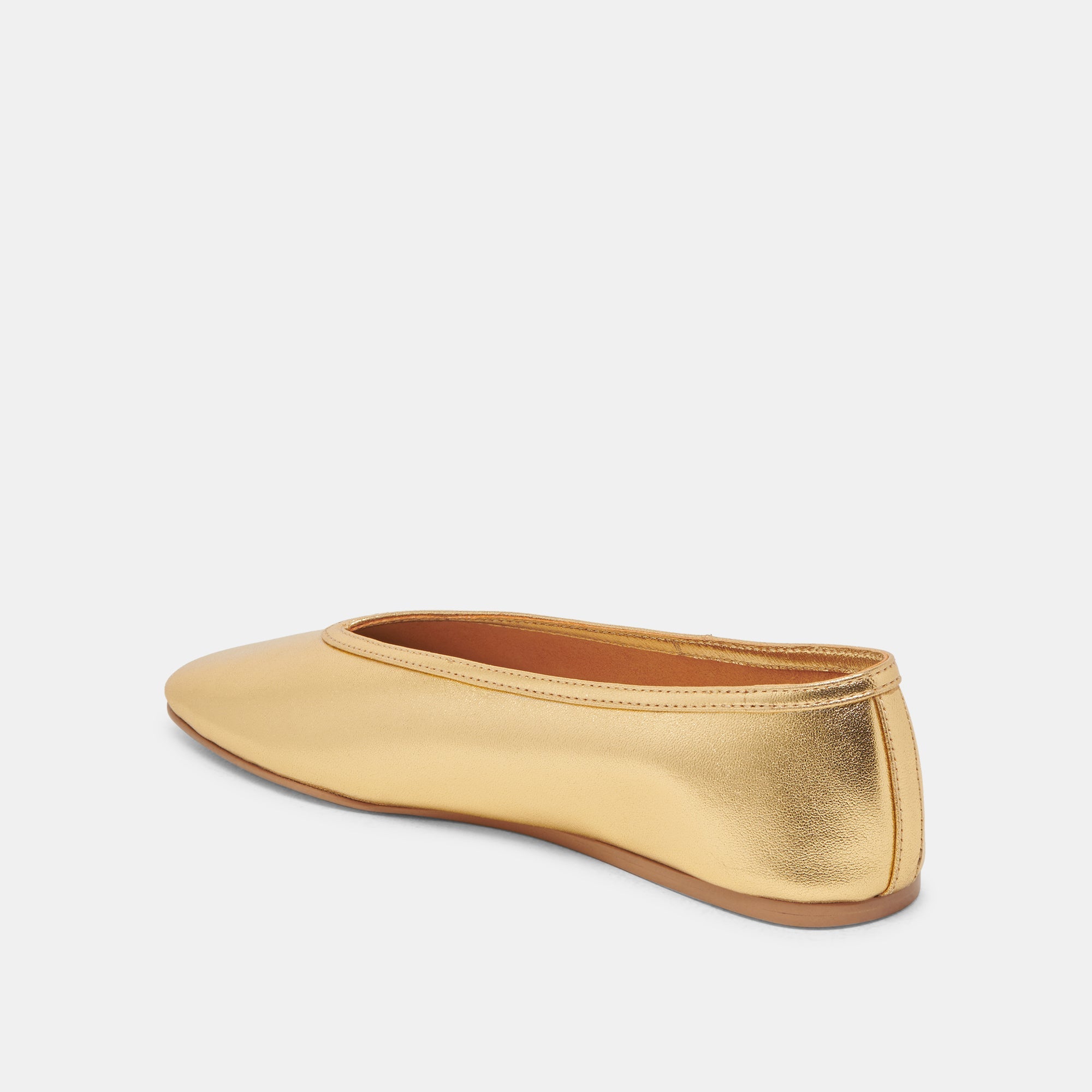 Braidy Gold Metallic Leather Ballet Flats | Dolce Vita Women