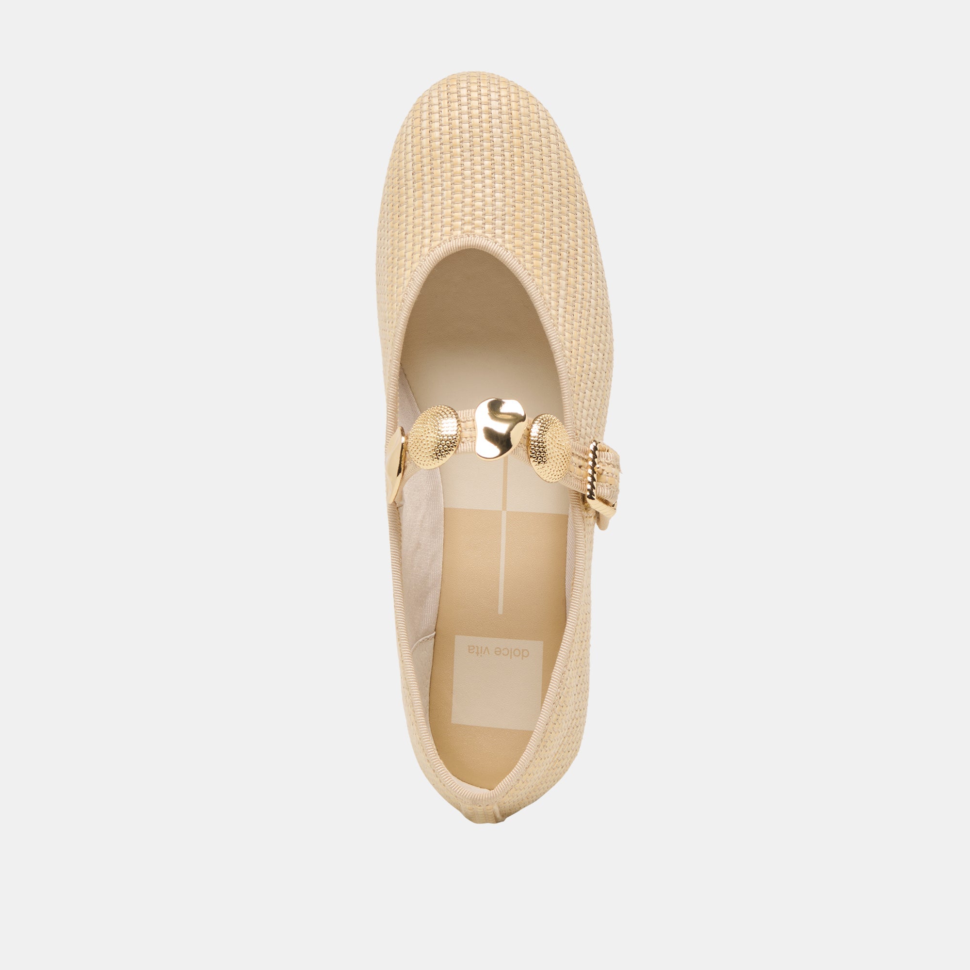 RELAN BALLET FLATS LT NATURAL RAFFIA | Women Dolce Vita