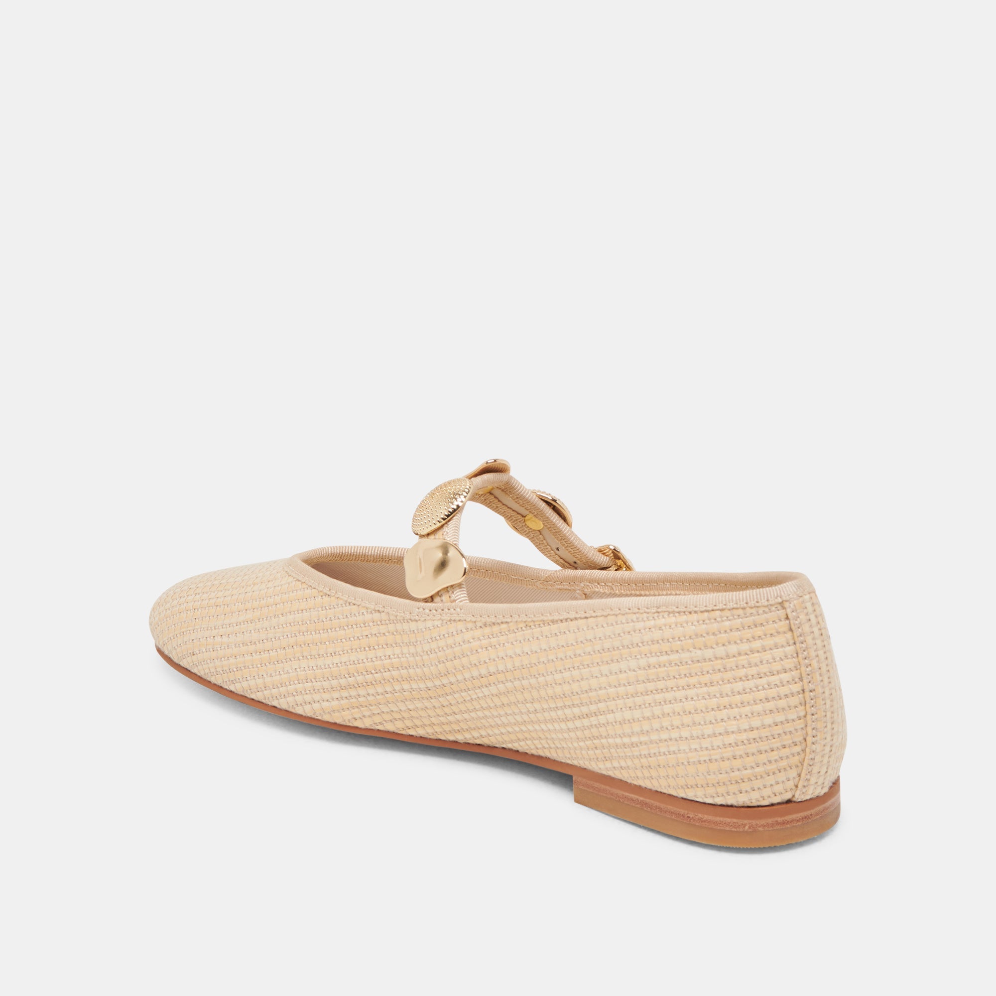 RELAN BALLET FLATS LT NATURAL RAFFIA | Women Dolce Vita